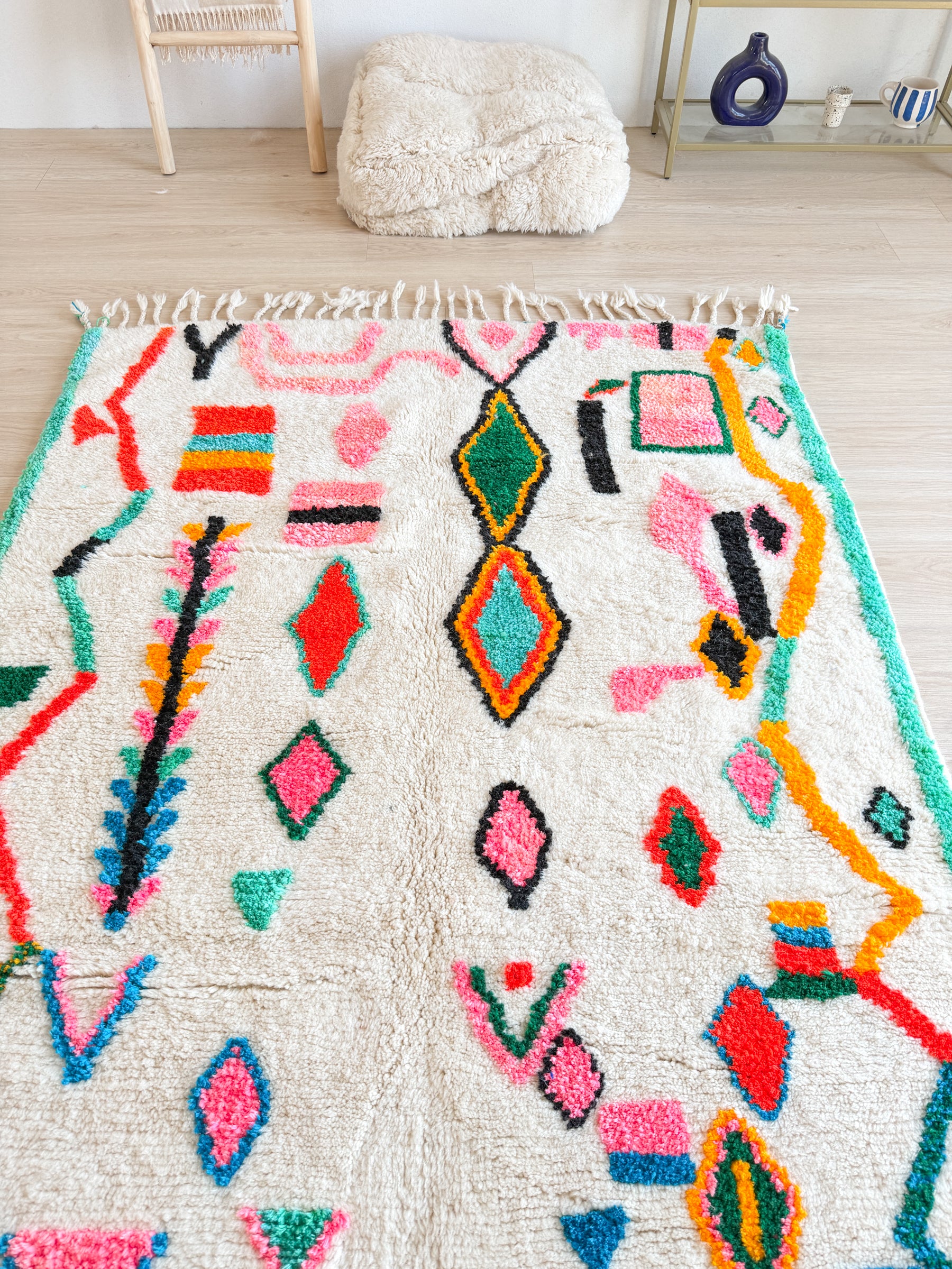 Tapis berbère coloré 149 x 275 cm - n°2639