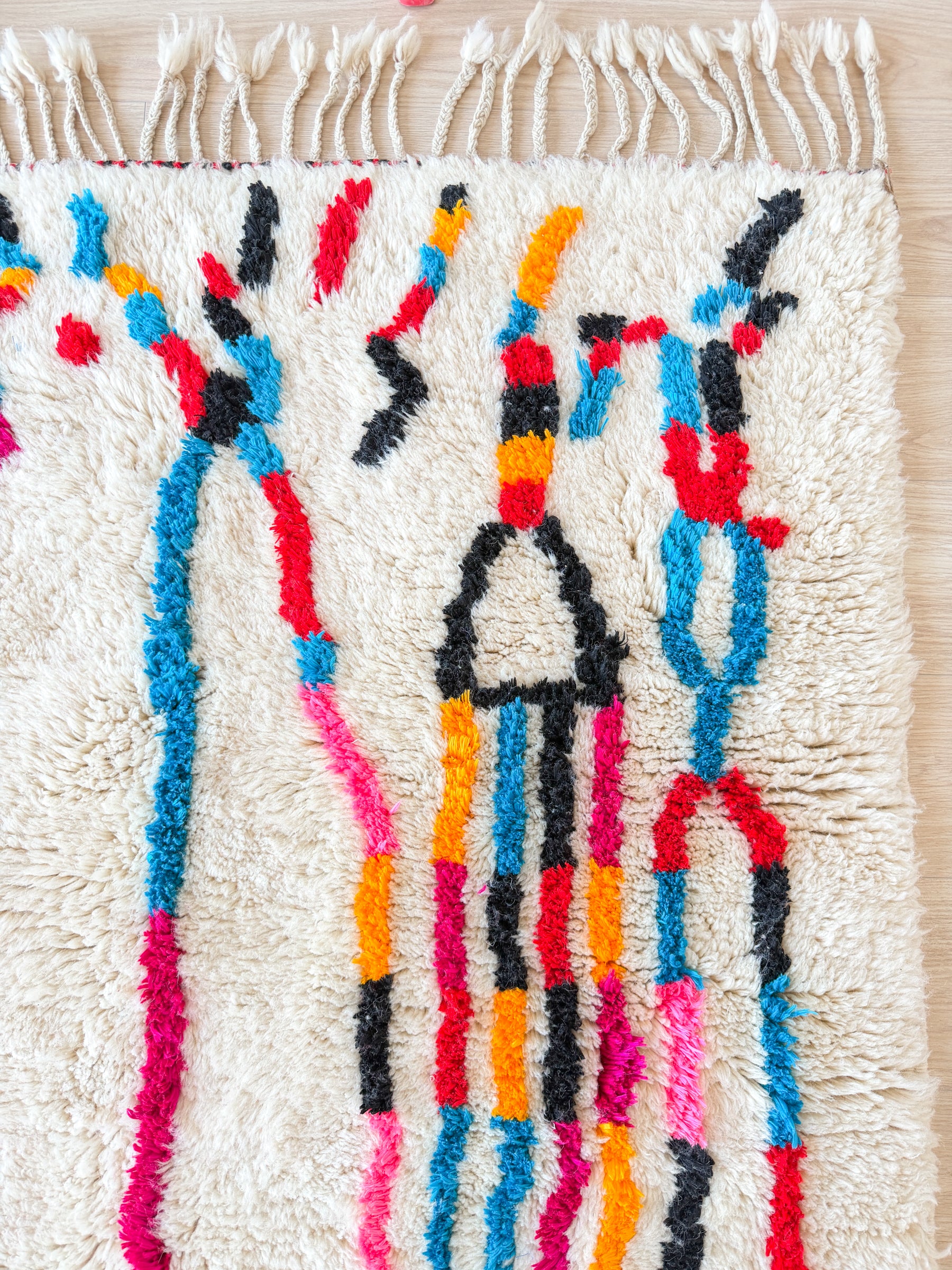 Tapis berbère coloré 141 x 266 cm - n°2653