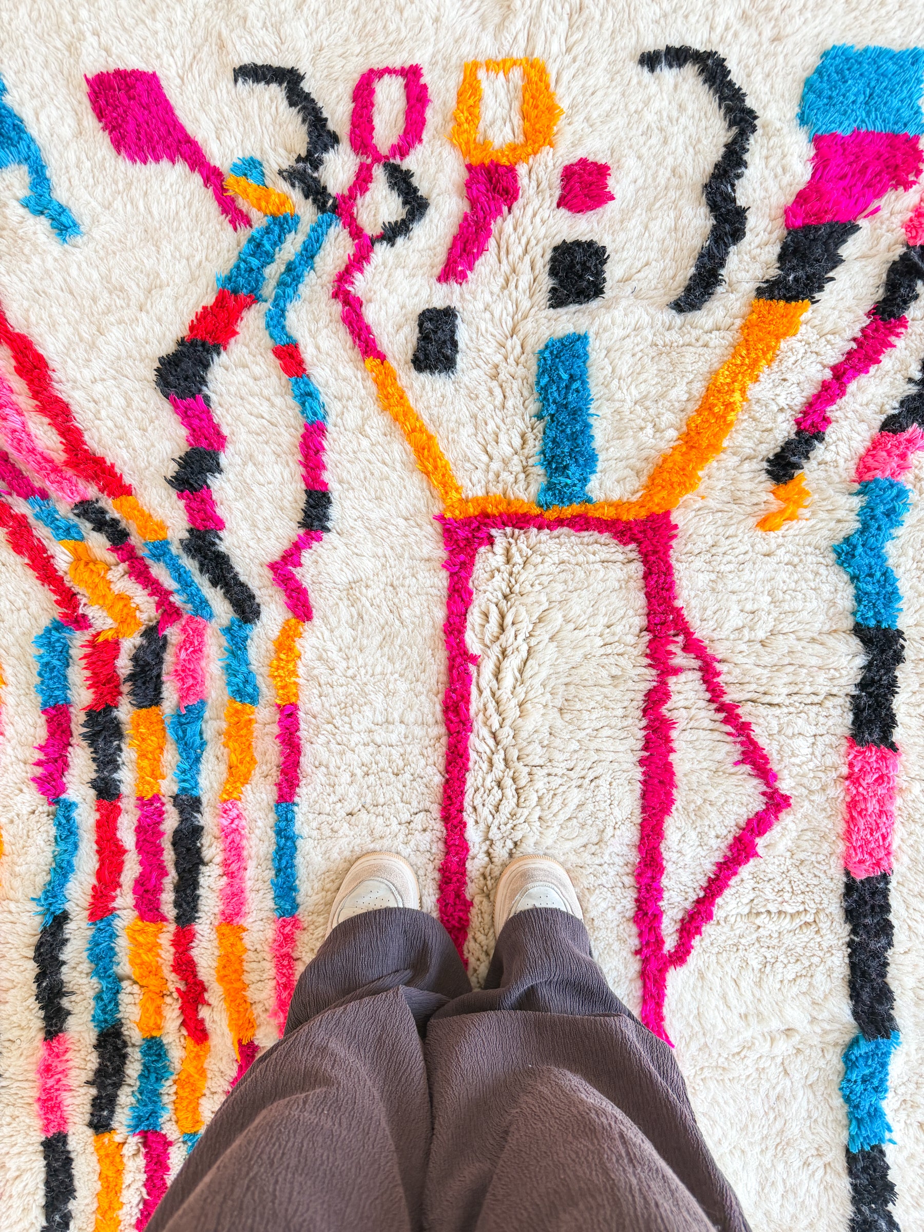 Tapis berbère coloré 141 x 266 cm - n°2653