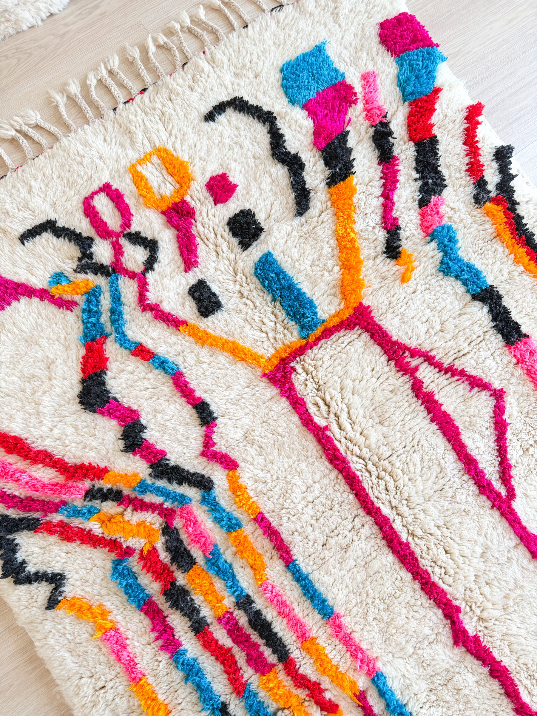 Tapis berbère coloré 141 x 266 cm - n°2653