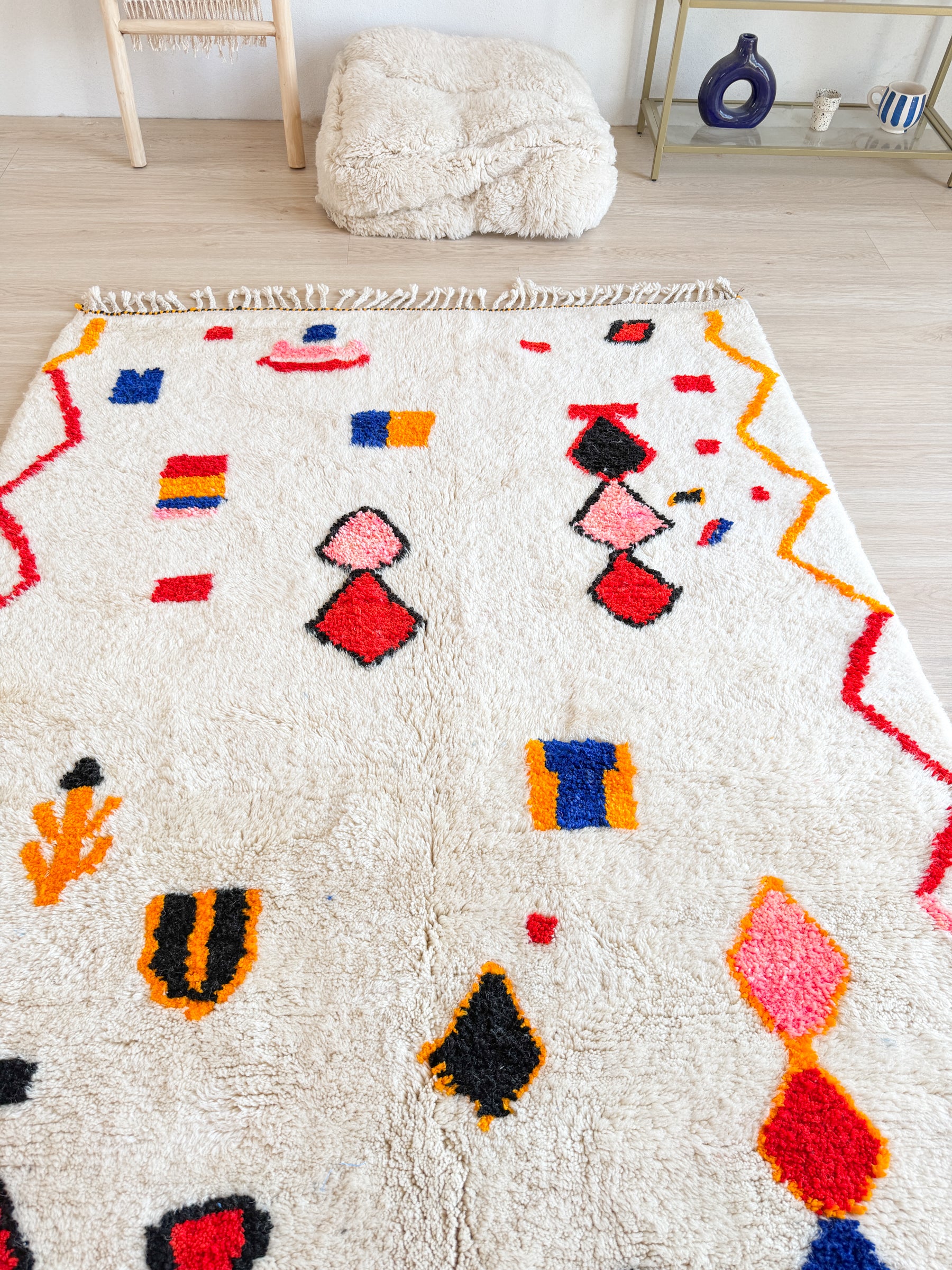 Tapis berbère coloré 150 x 257 cm - n°2650