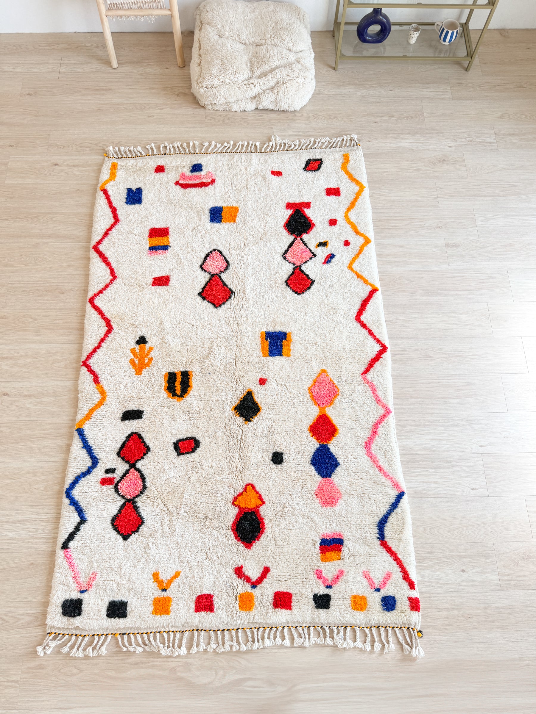 Tapis berbère coloré 150 x 257 cm - n°2650