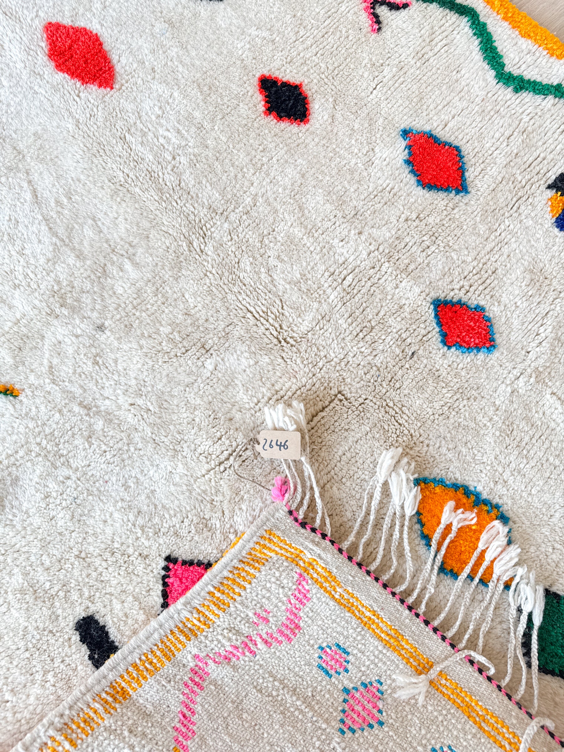 Tapis berbère coloré 151 x 295 cm - n°2646