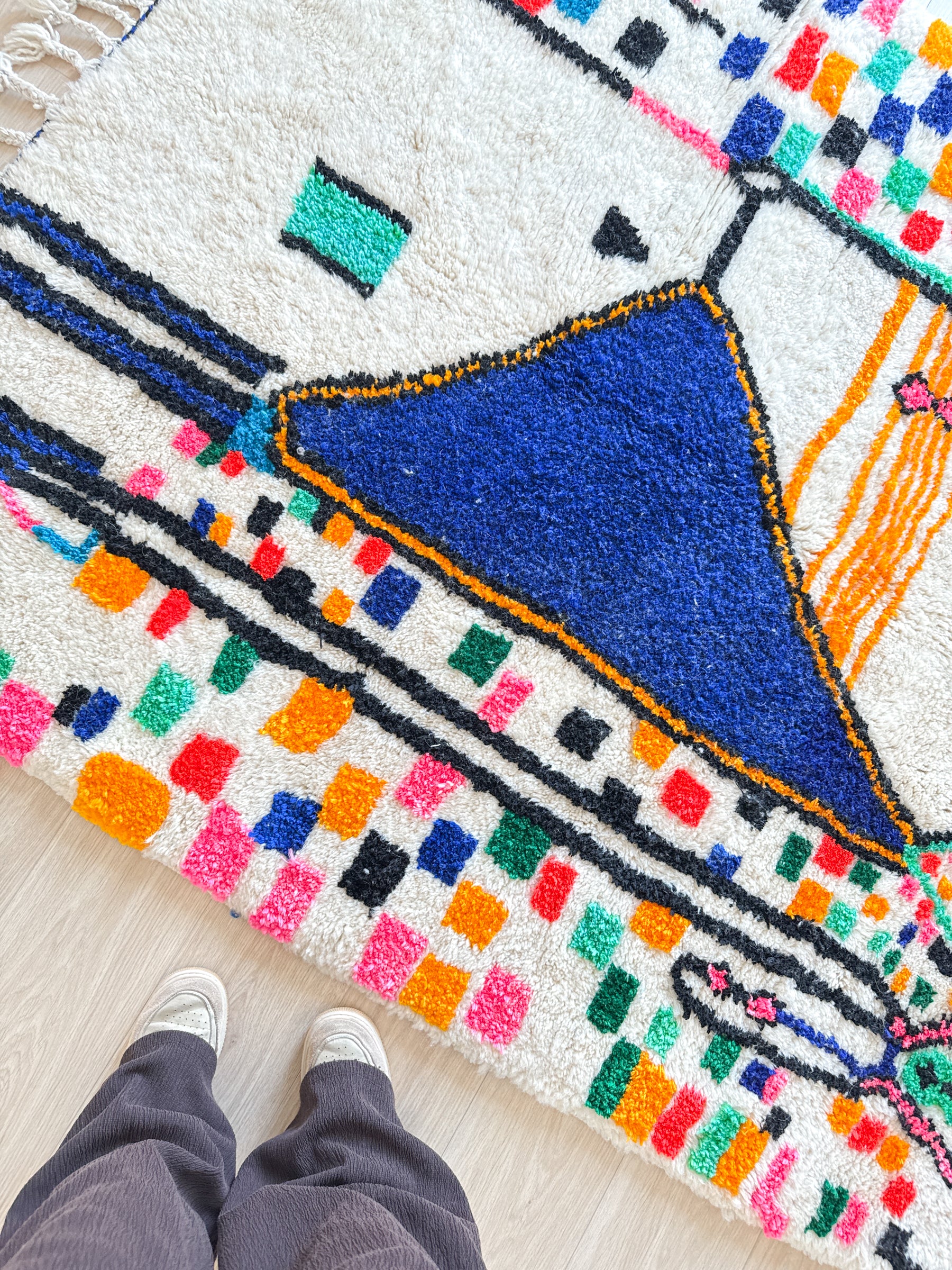 Tapis berbère coloré 156 x 235 cm - n°2651