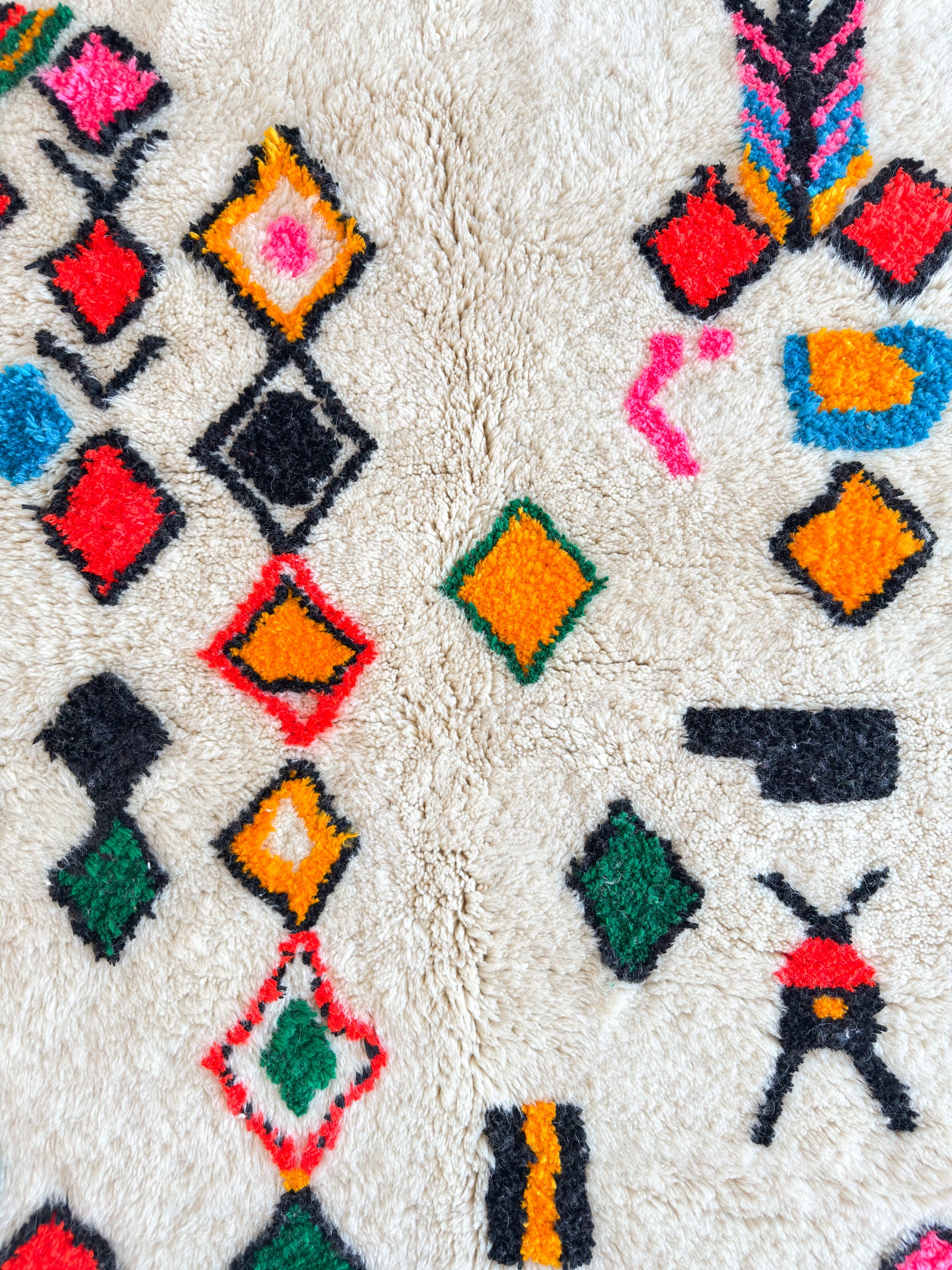 Tapis berbère coloré 151 x 221 cm - n°2648