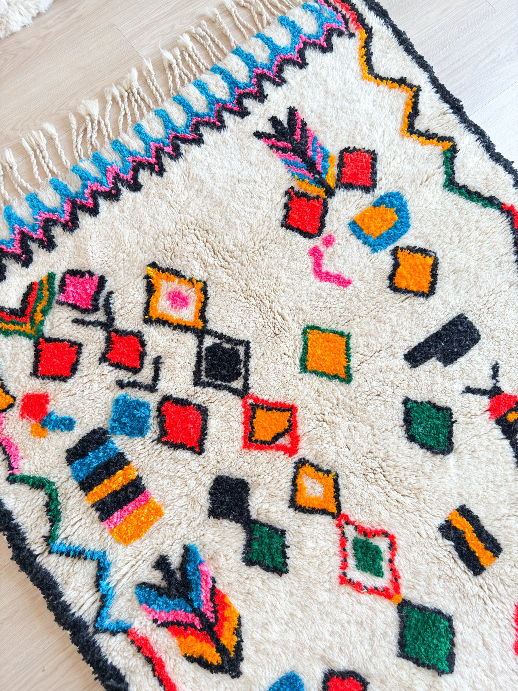 Tapis berbère coloré 151 x 221 cm - n°2648