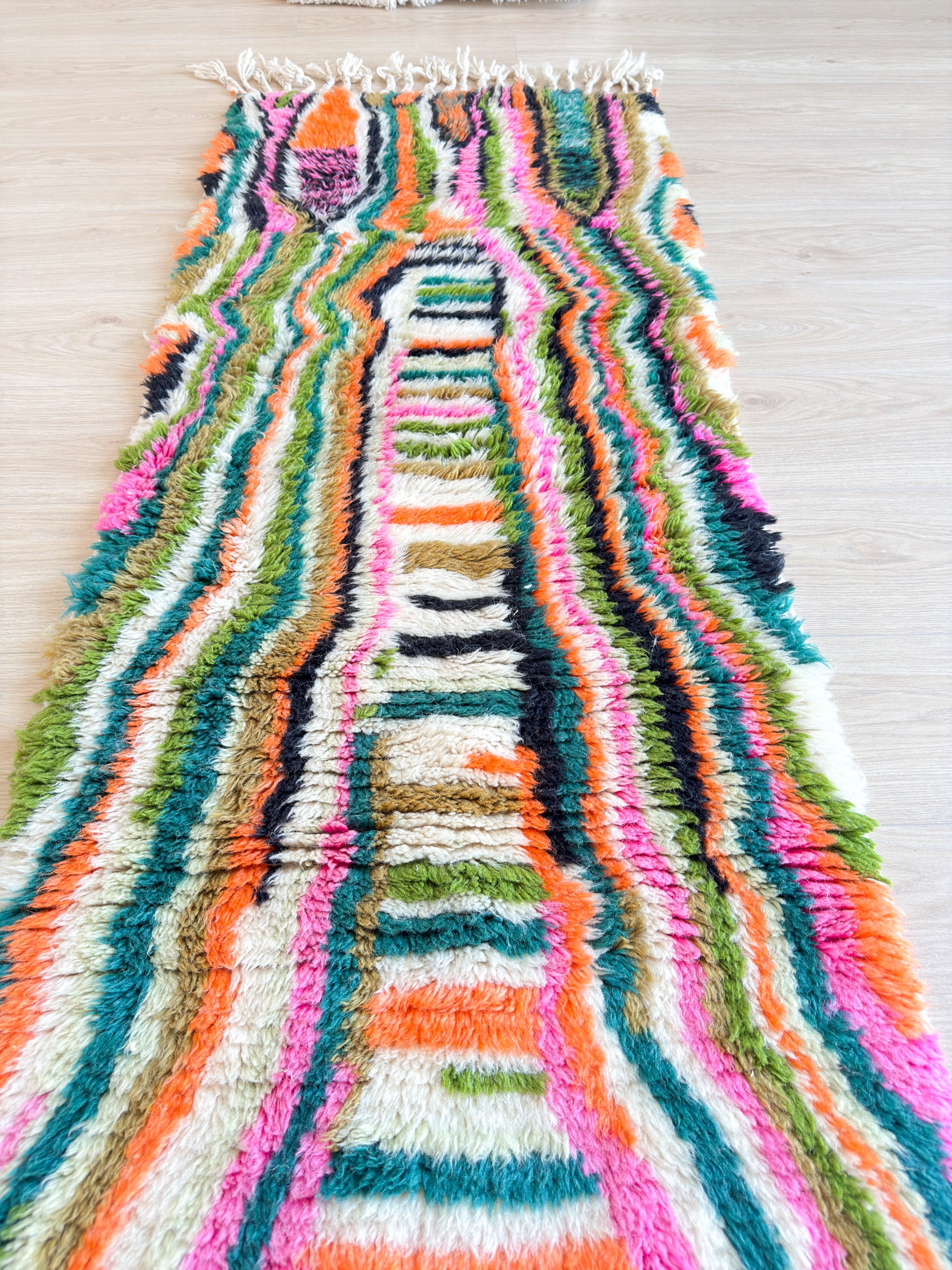 Tapis de couloir berbère coloré 70 x 255 cm - n°2632