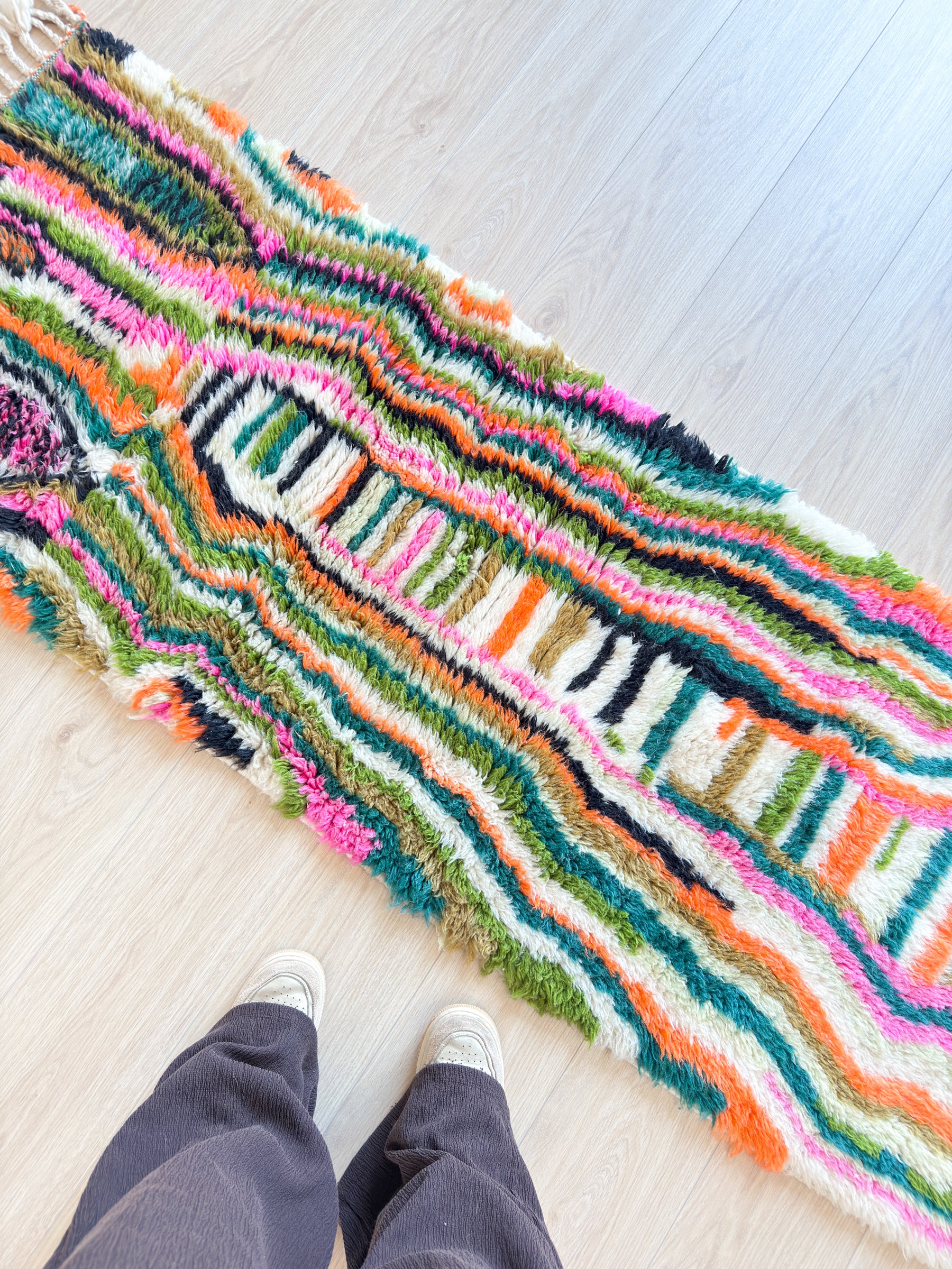 Tapis de couloir berbère coloré 70 x 255 cm - n°2632