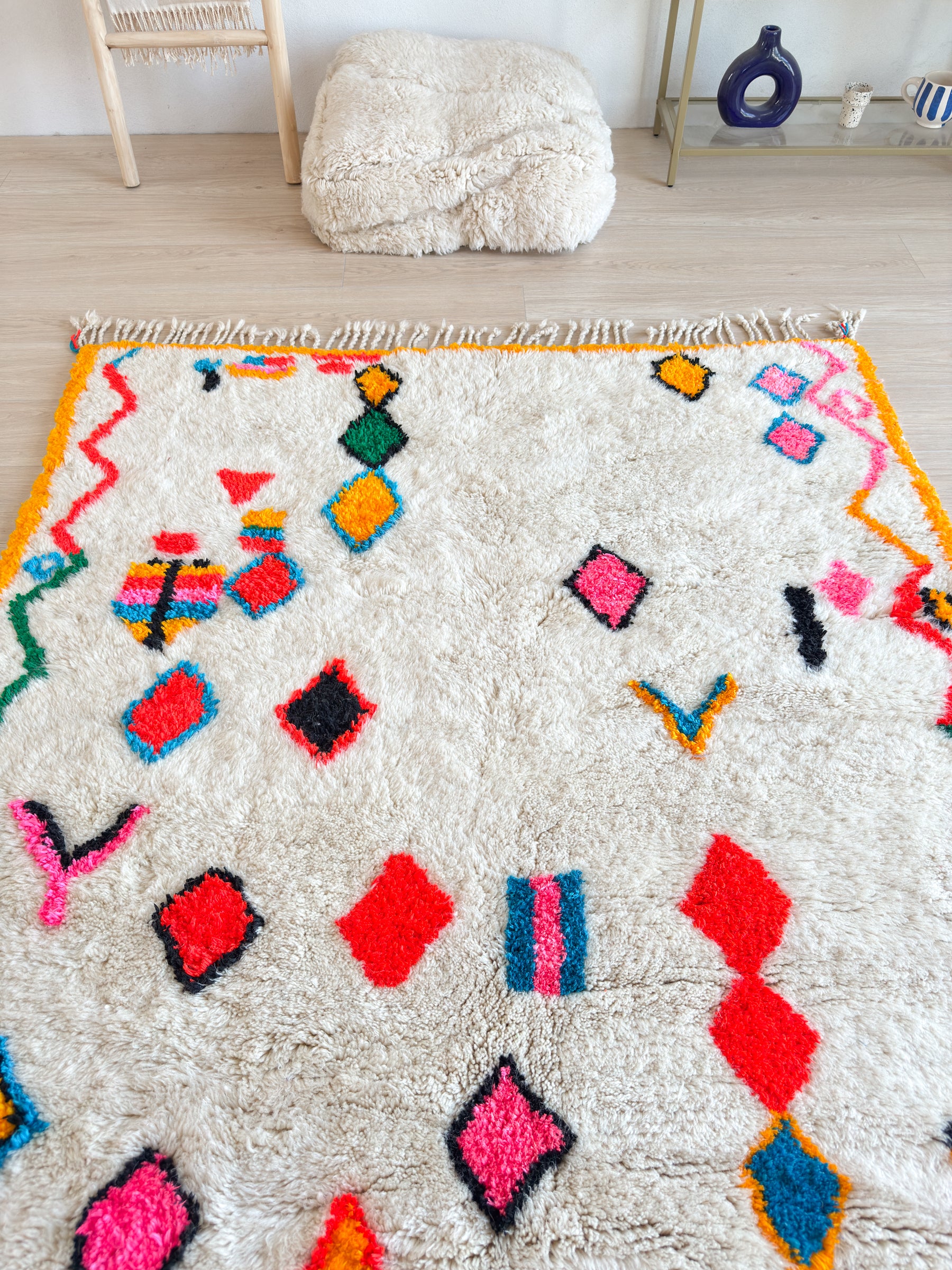 Tapis berbère coloré 157 x 234 cm - n°2644