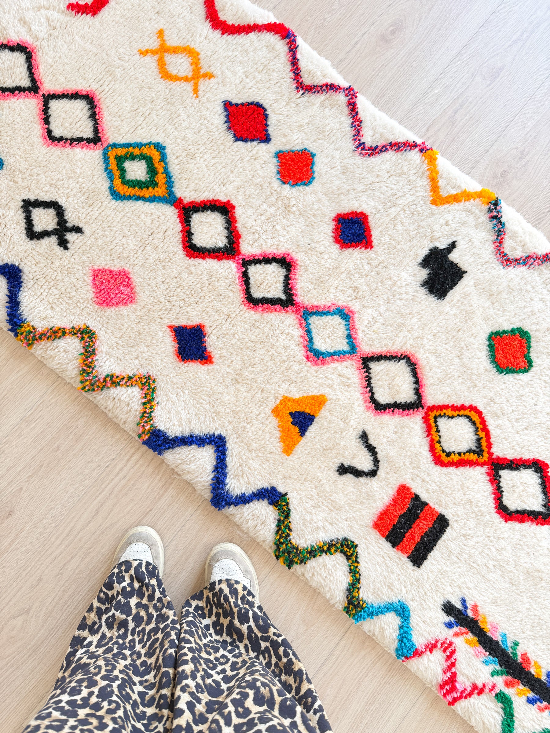 Farbenfroher Berber-Läuferteppich 87 x 310 cm - Nr. 2334