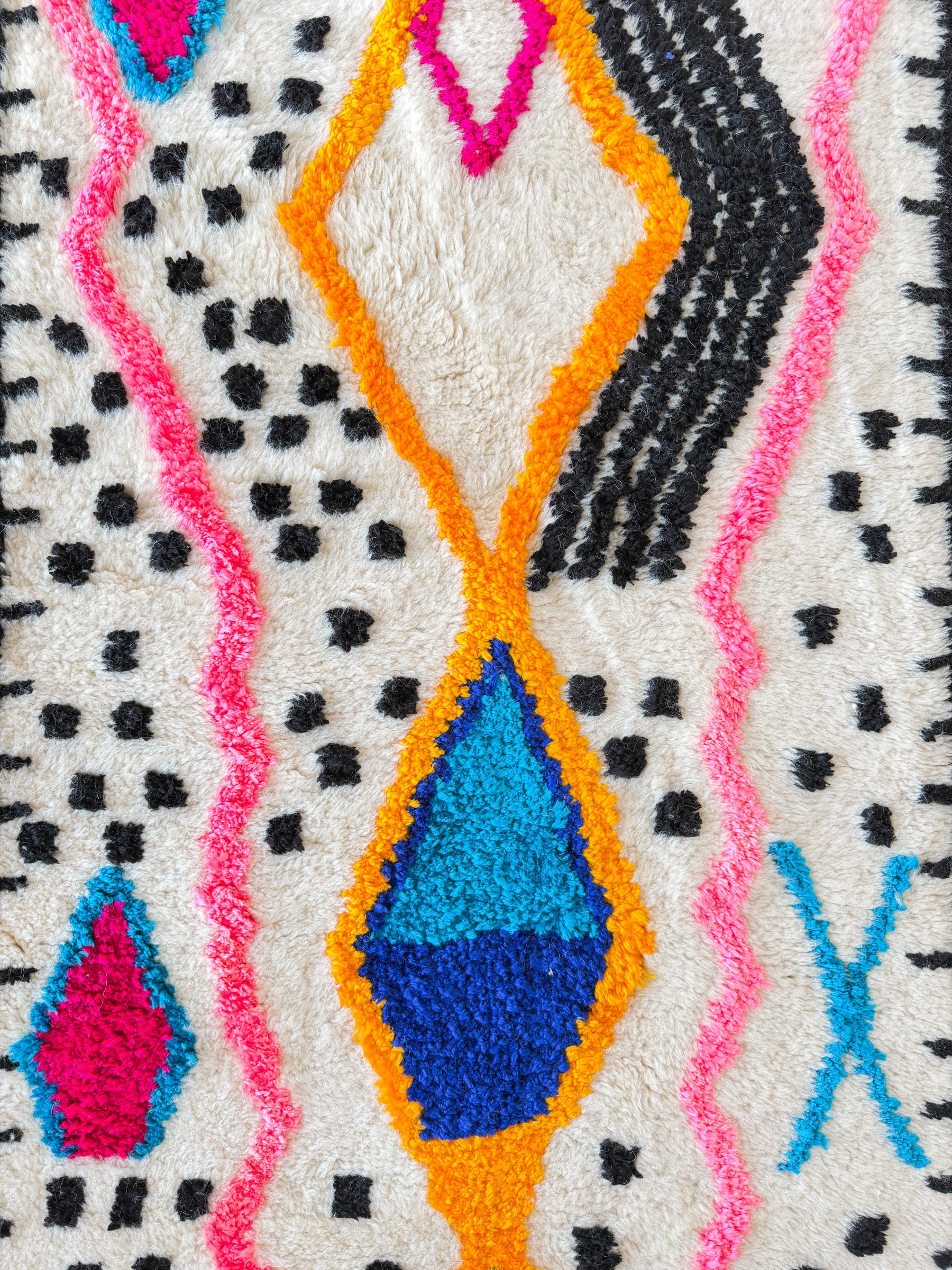 Farbenfroher Berber-Läuferteppich 80 x 250 cm - Nr. 2323