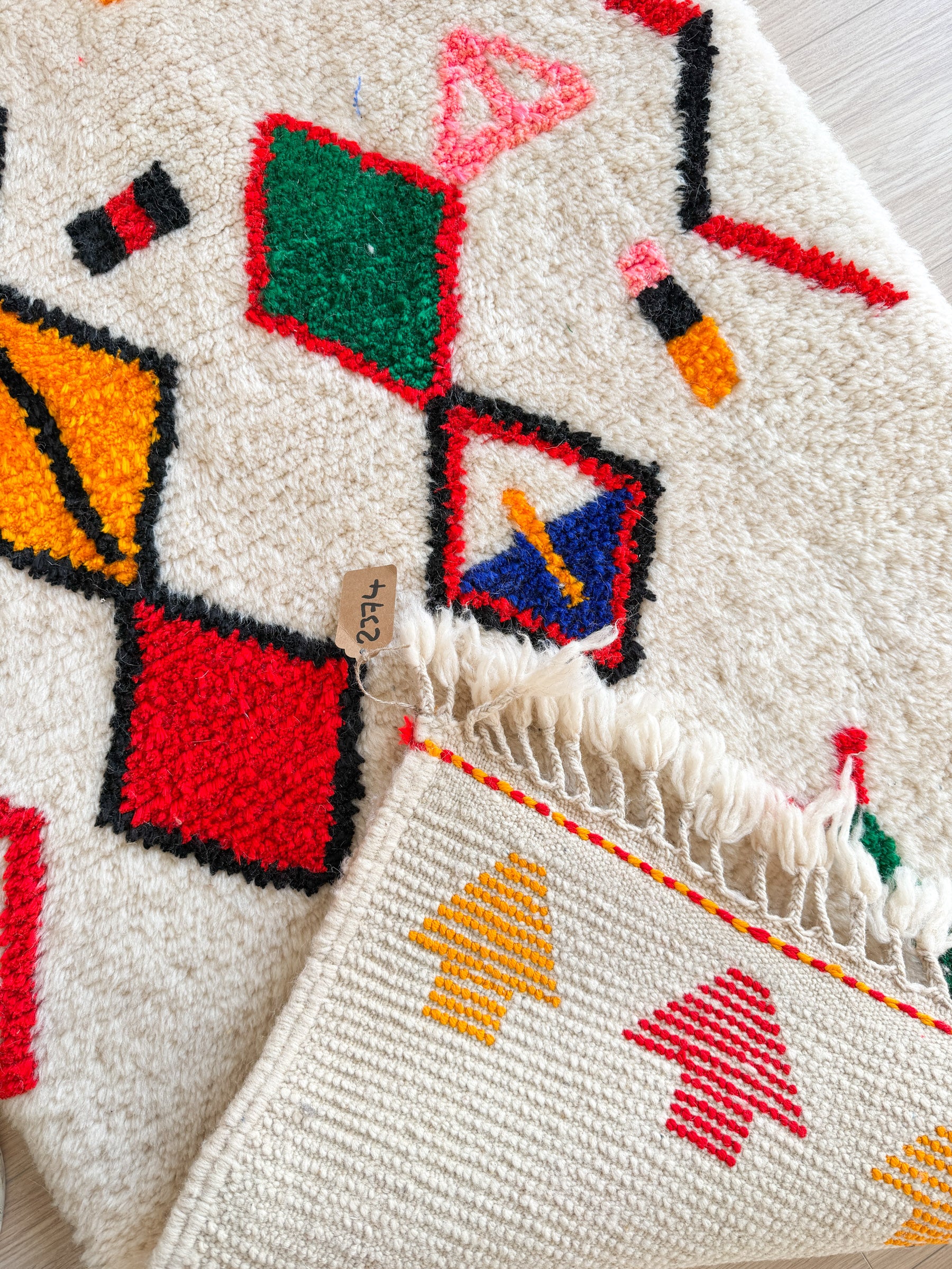 Tapis de couloir berbère coloré 84 x 251 cm - n°2374