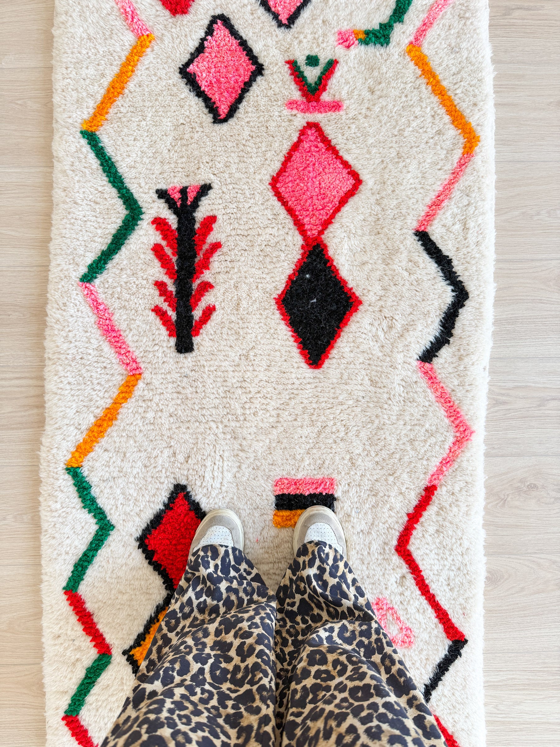 Tapis de couloir berbère coloré 84 x 251 cm - n°2374