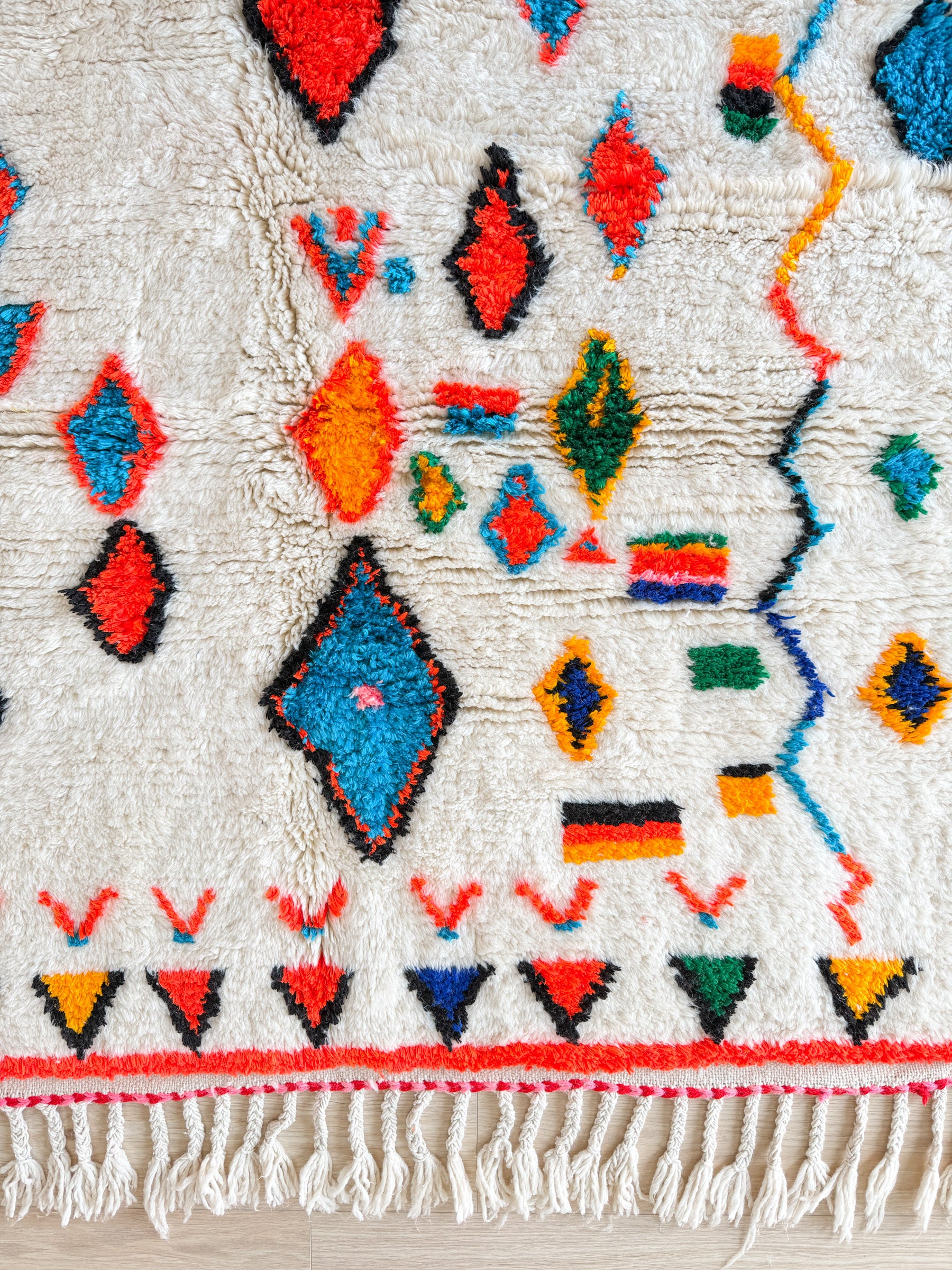 Bunter Berberteppich 147 x 218 cm - Nr. 2428