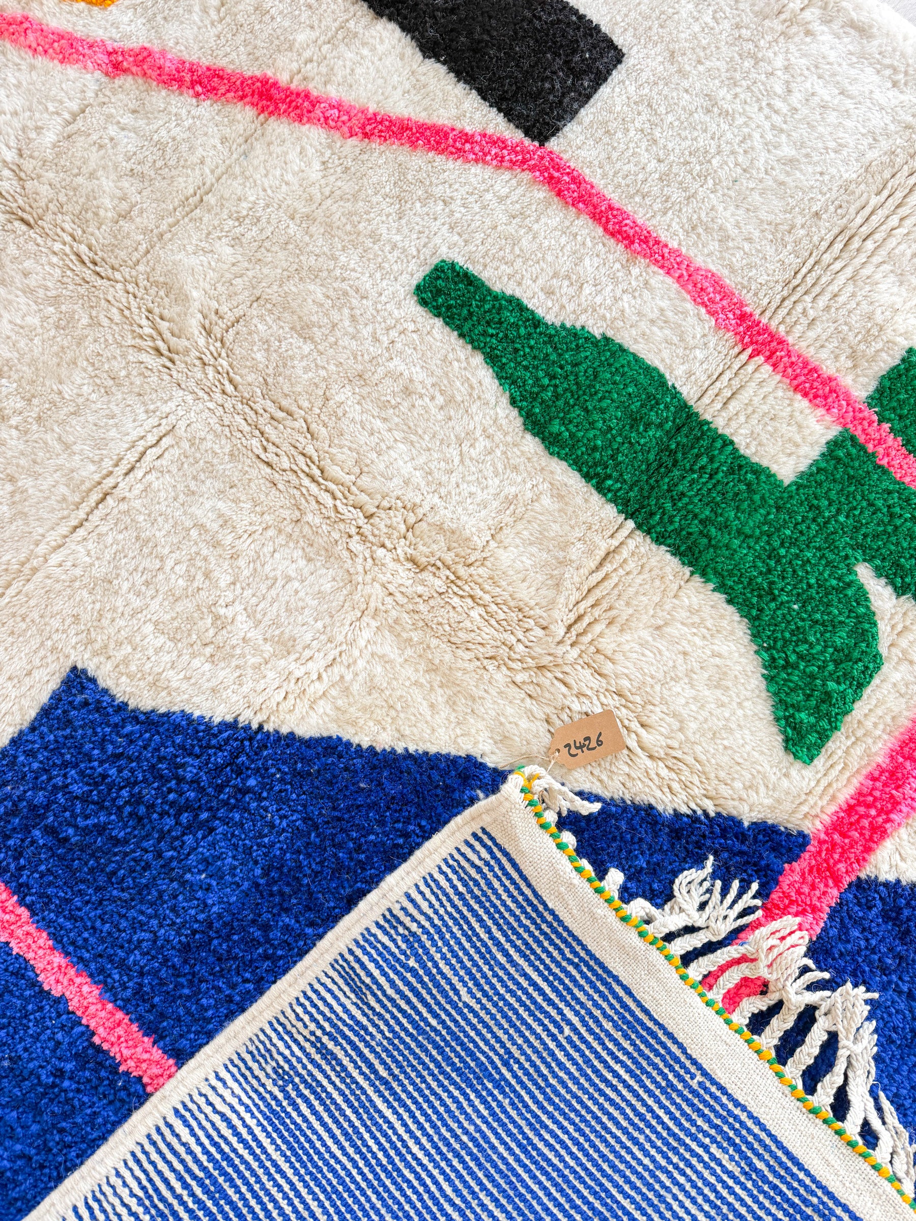 Tapis berbère coloré 157 x 221 cm - n°2426