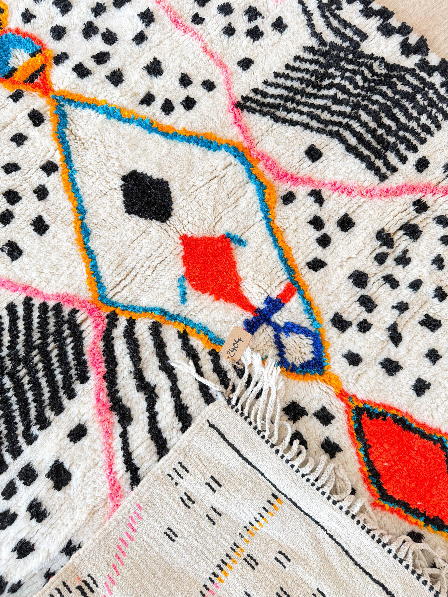 Colorful Berber rug 142 x 207 cm - No. 2404