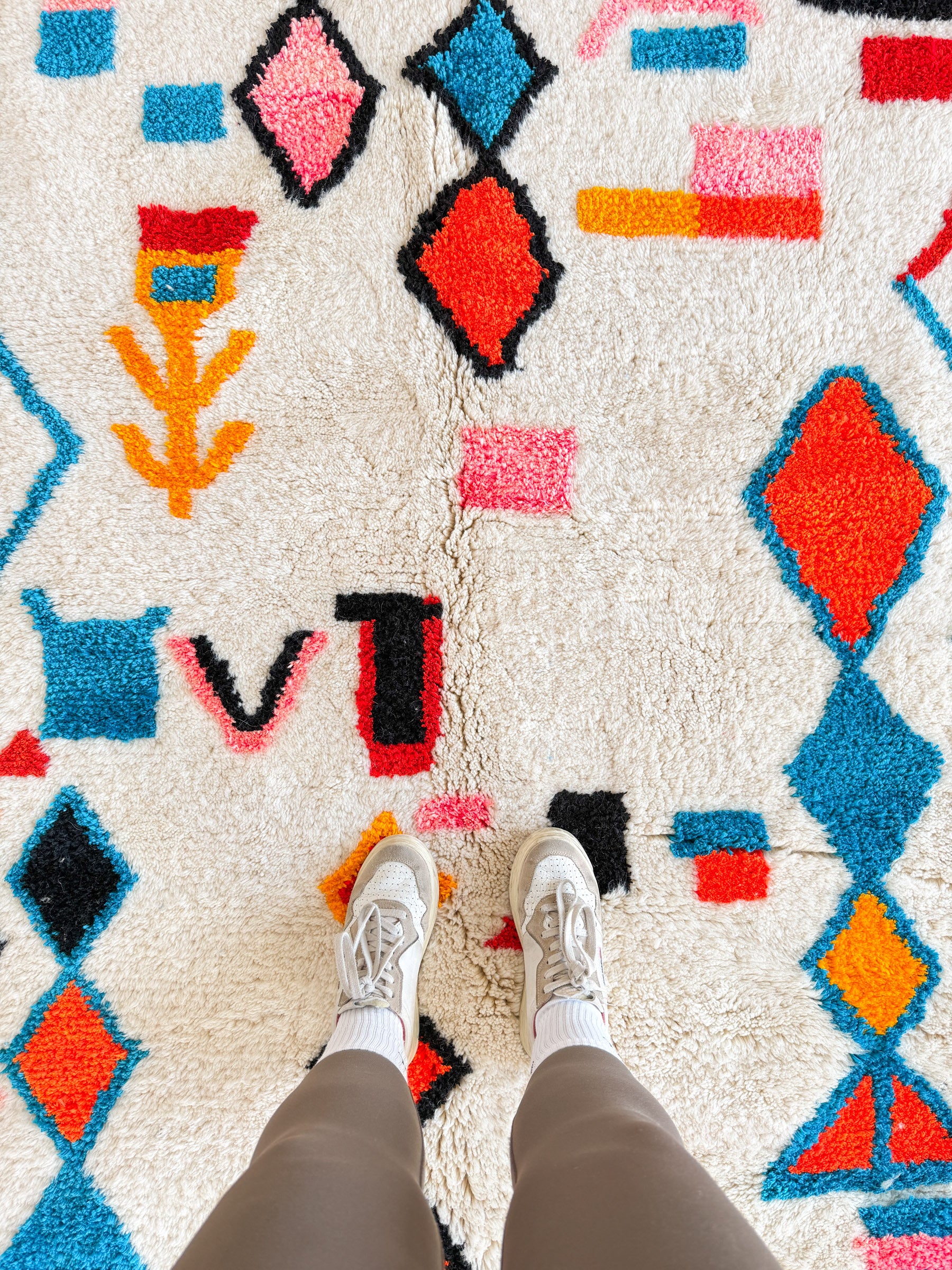 Tapis berbère coloré 154 x 225 cm - n°2364