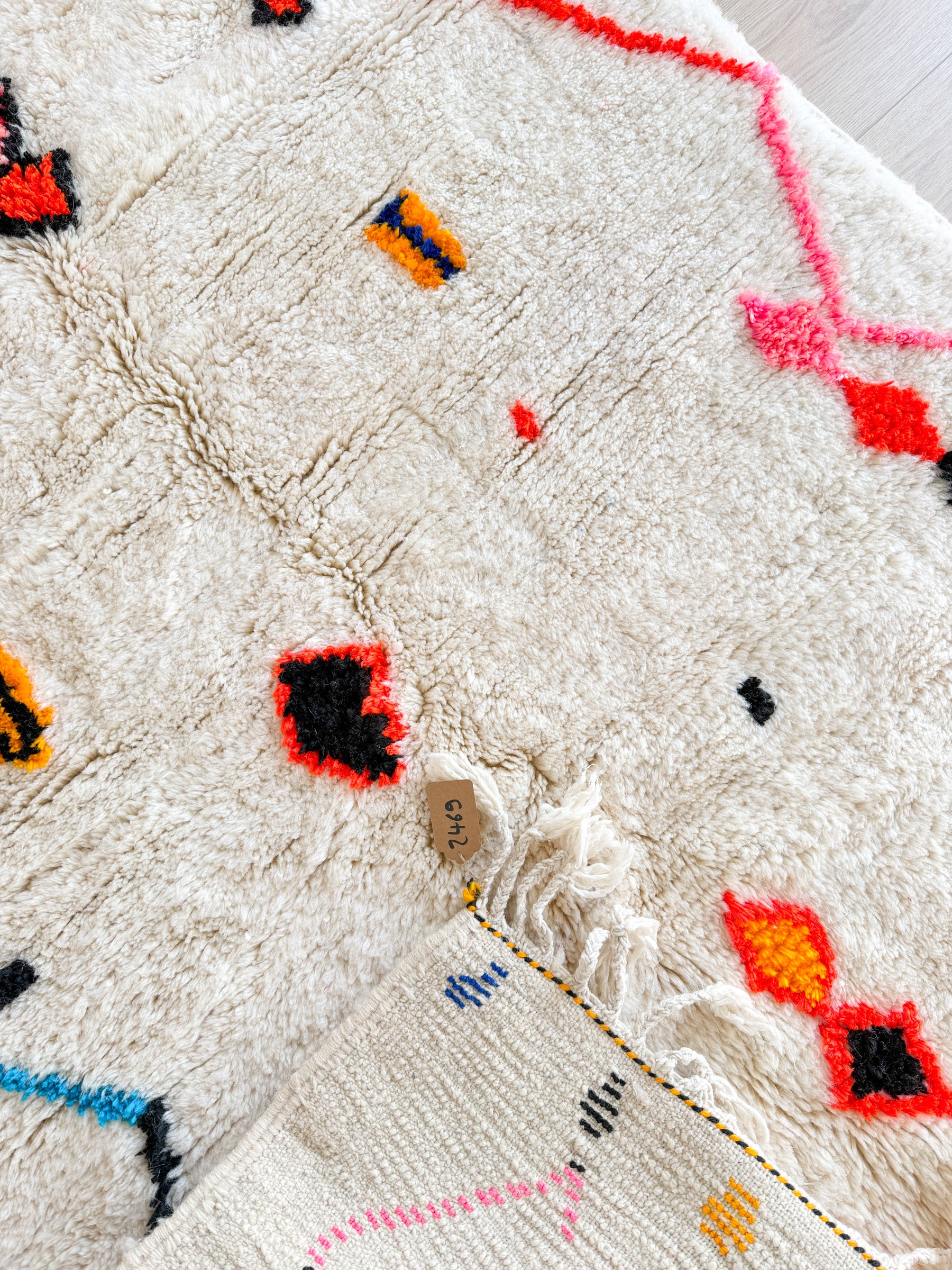 Bunter Berberteppich 126 x 208 cm - Nr. 2469