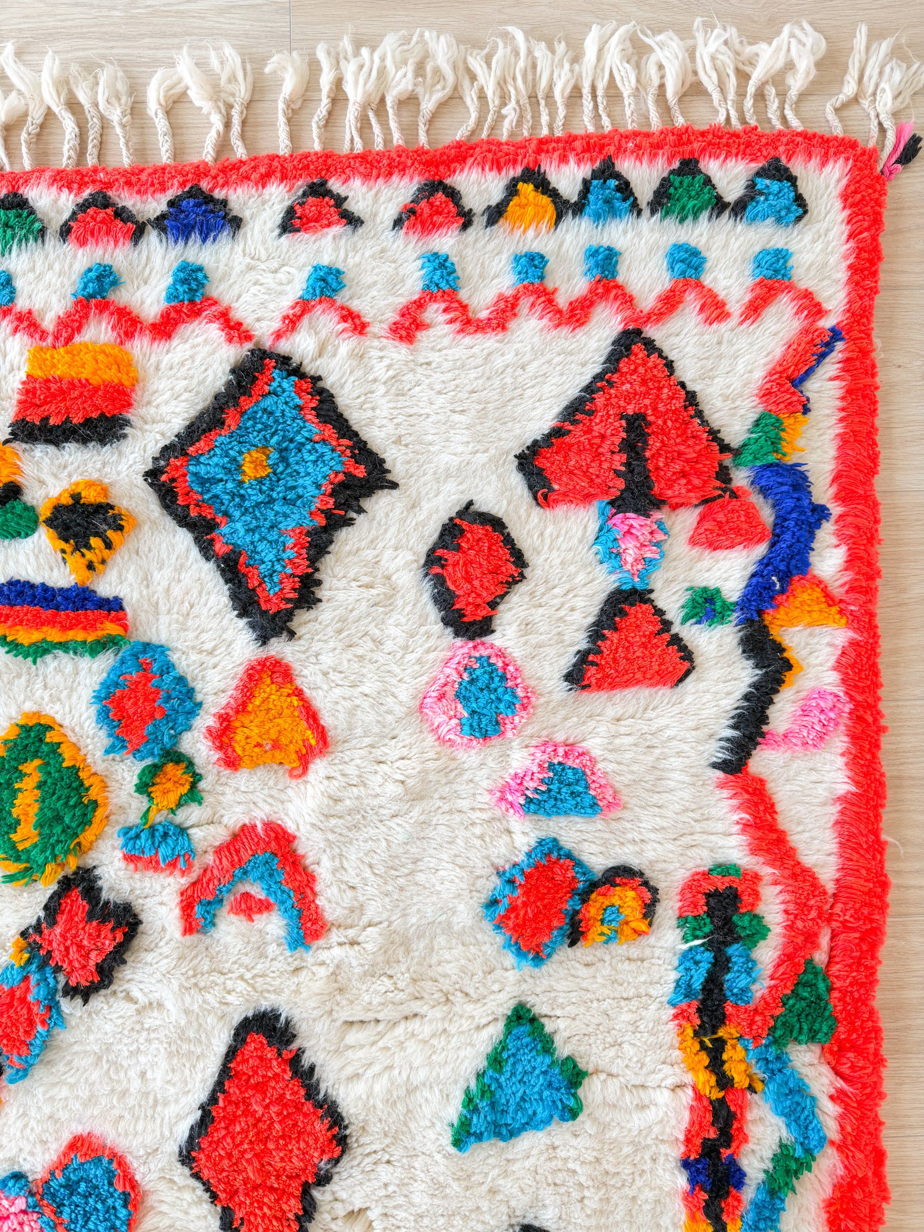 Colorful Berber rug 95 x 180 cm - No. 2427