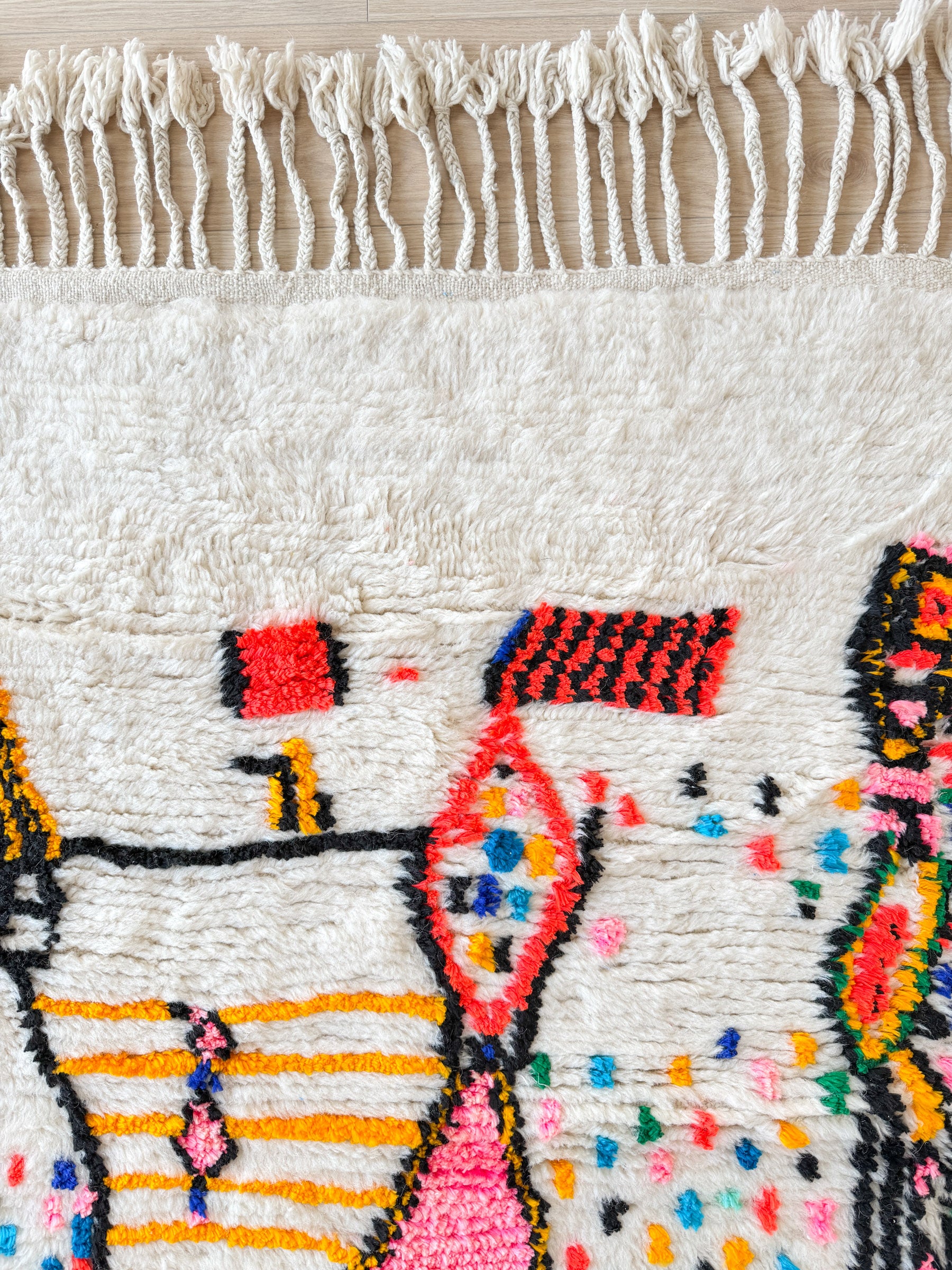 Colorful Berber rug 99 x 180 cm - No. 2437