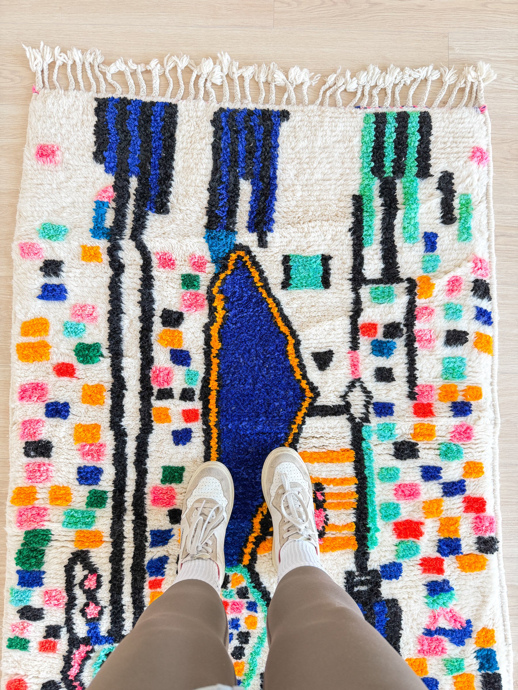 Colorful Berber rug 102 x 171 cm - No. 2467