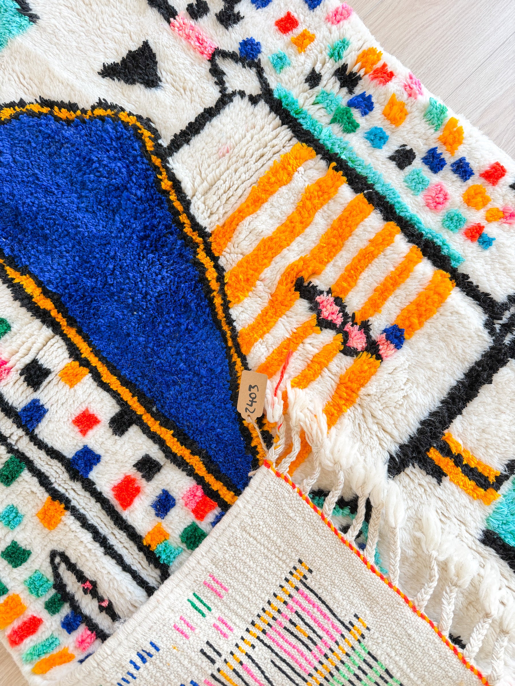 Colorful Berber rug 99 x 171 cm - No. 2403