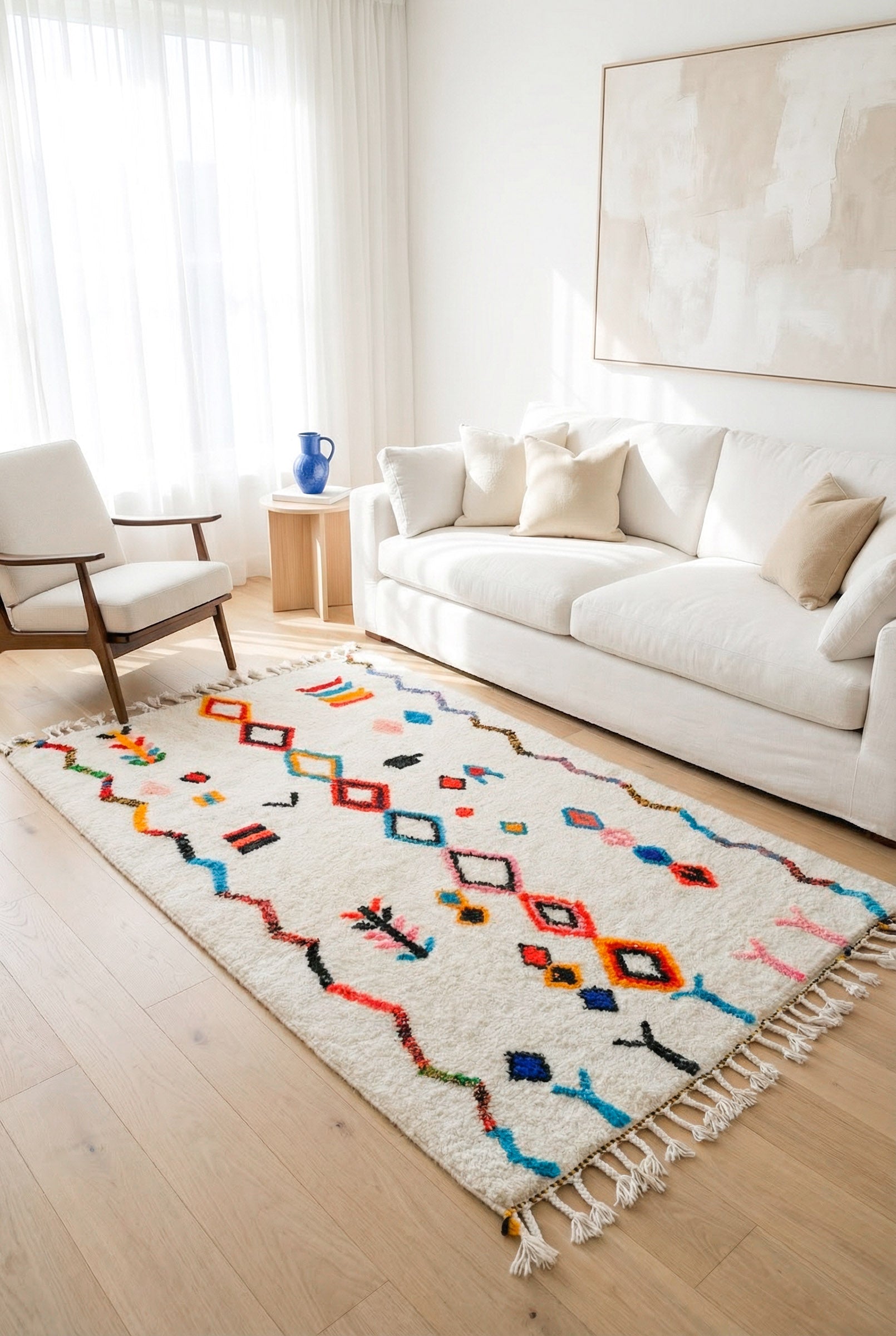 Tappeto berbero colorato 148 x 270 cm - n°2382