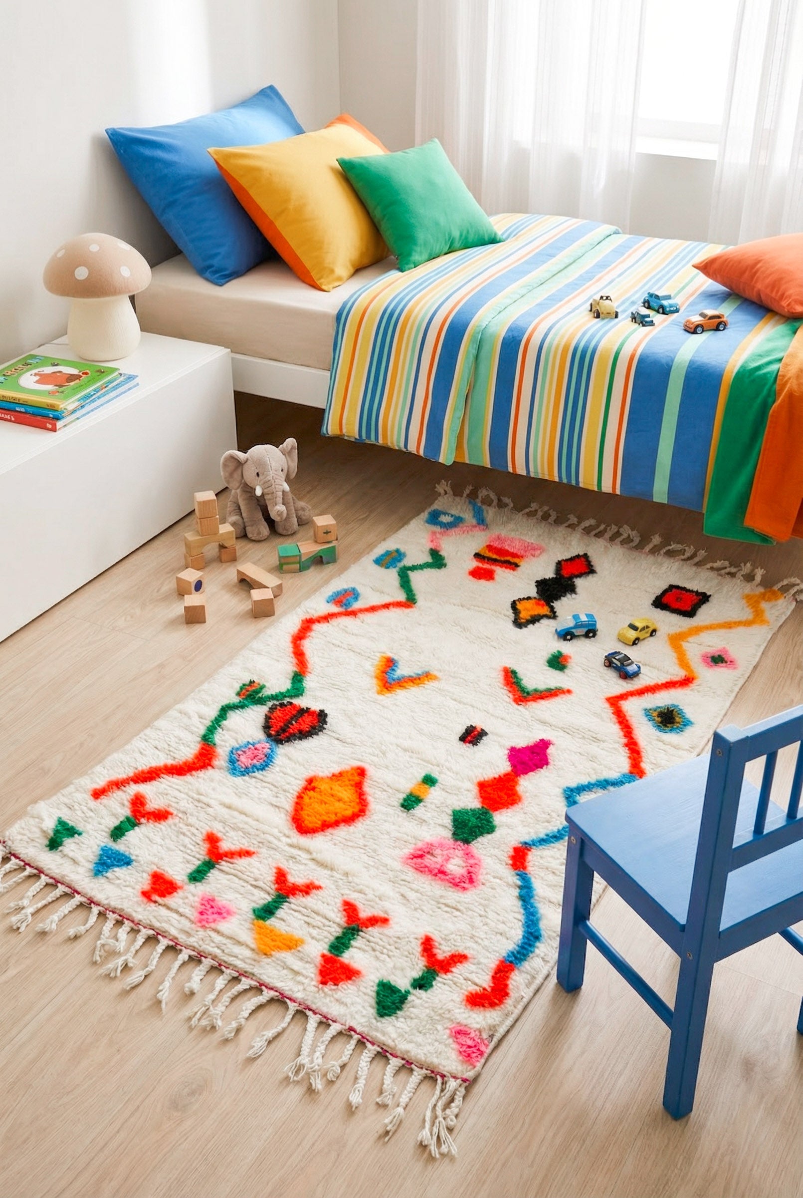 Tappeto berbero colorato 96 x 169 cm - n°2439