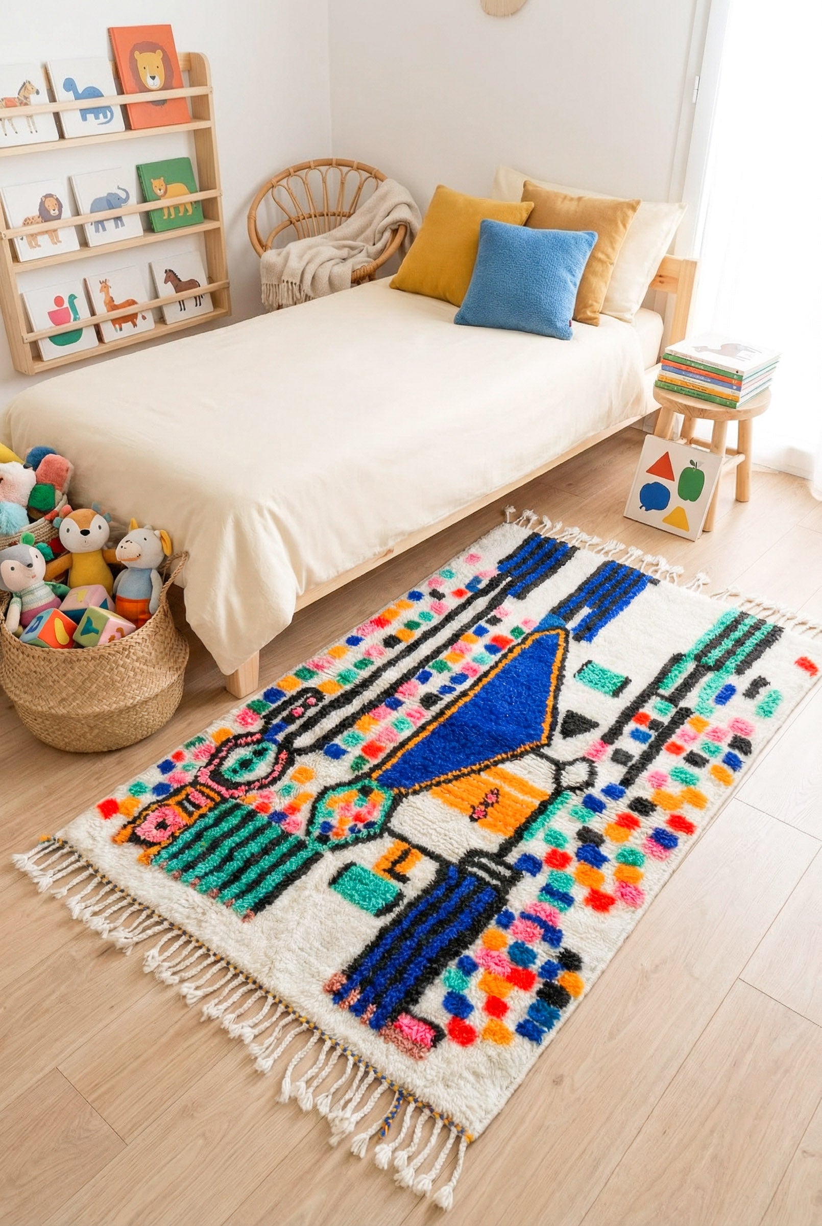 Tappeto berbero colorato 103 x 163 cm - n°2441