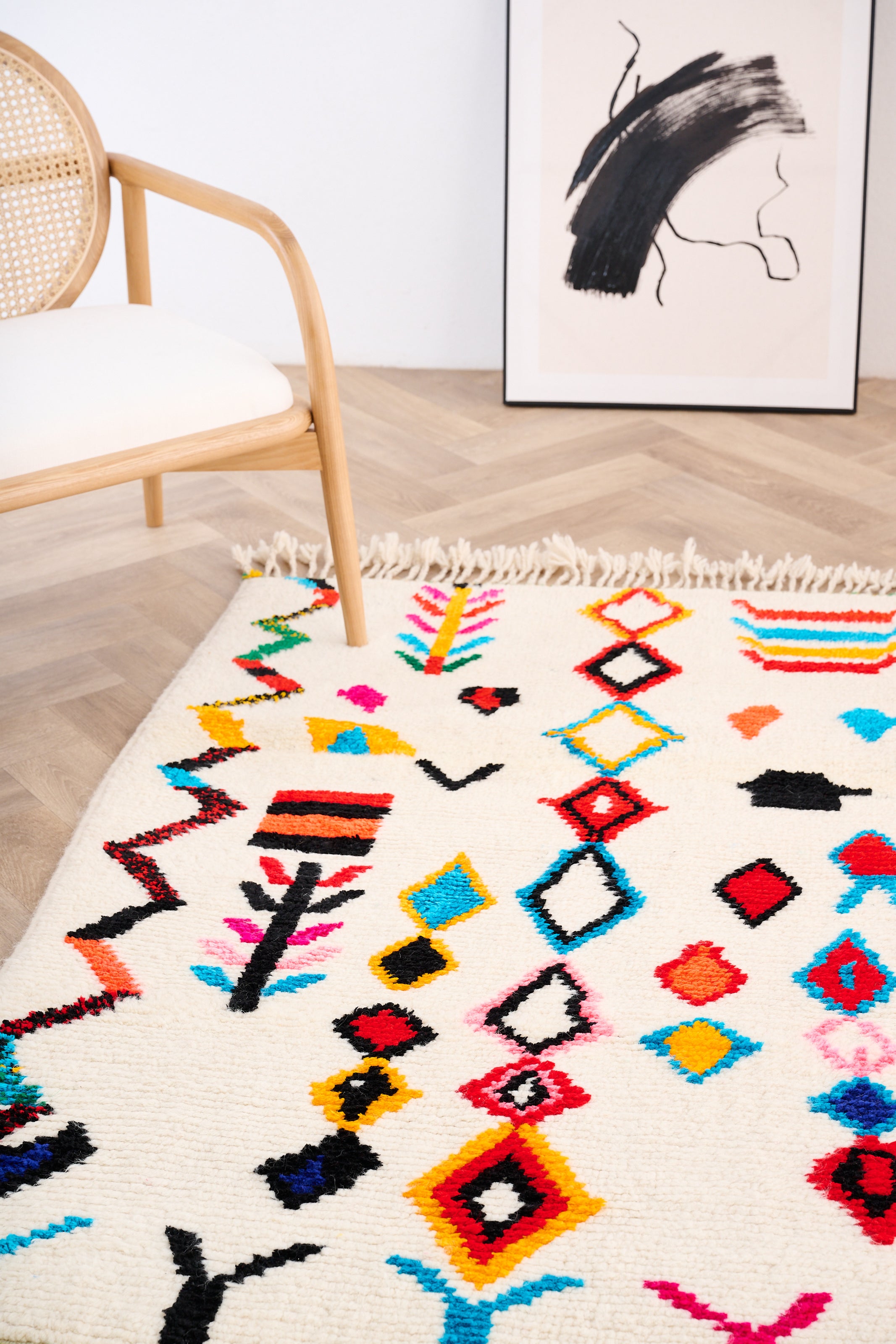 Colorful Berber rug 108 x 168 cm - n°1079