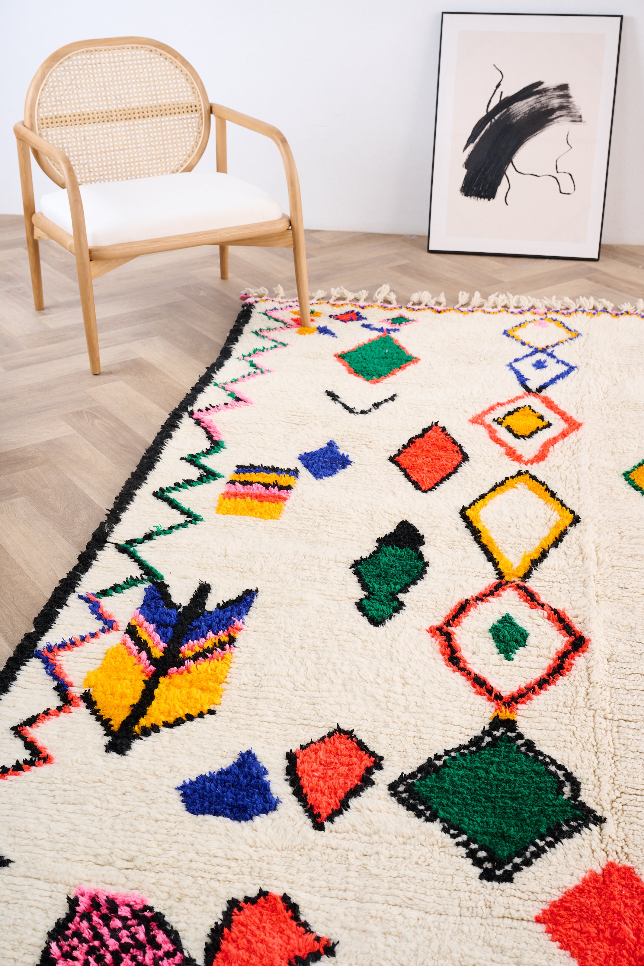 Colorful Berber rug 205 x 323 cm - n°1413