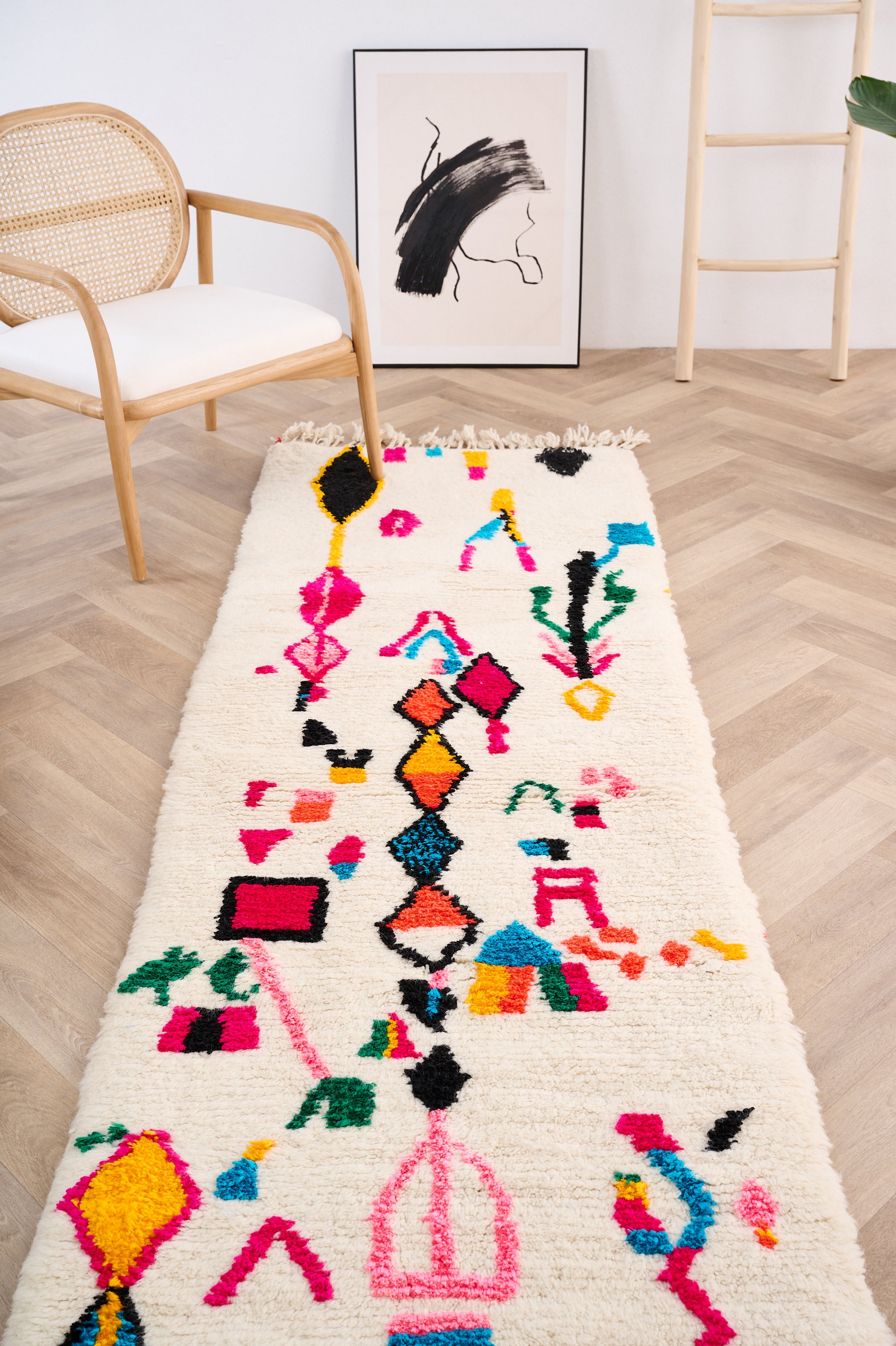 Tapis de couloir coloré 80 x 286 cm - n°1448