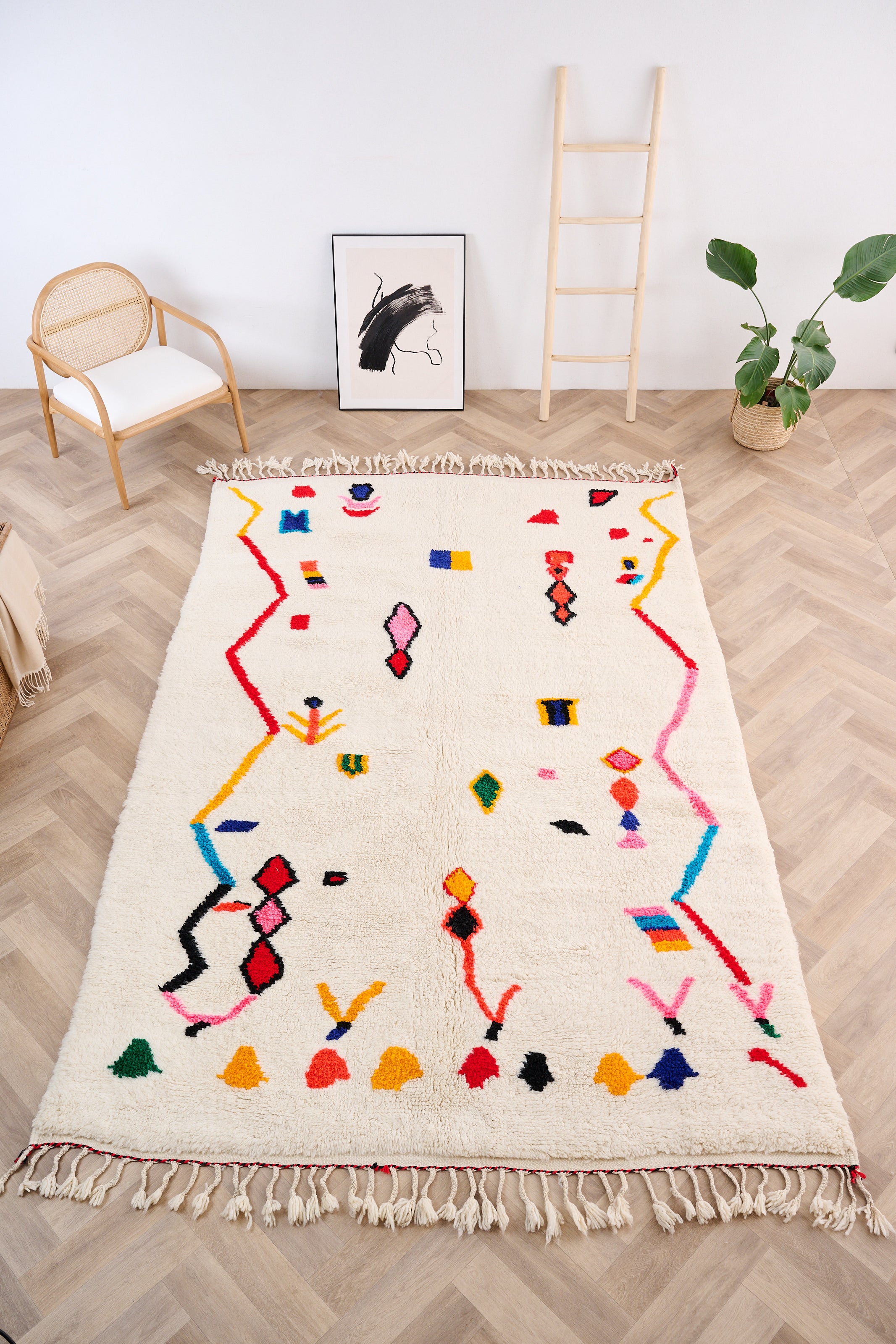 Colorful Berber rug 200 x 331 cm - n°1478