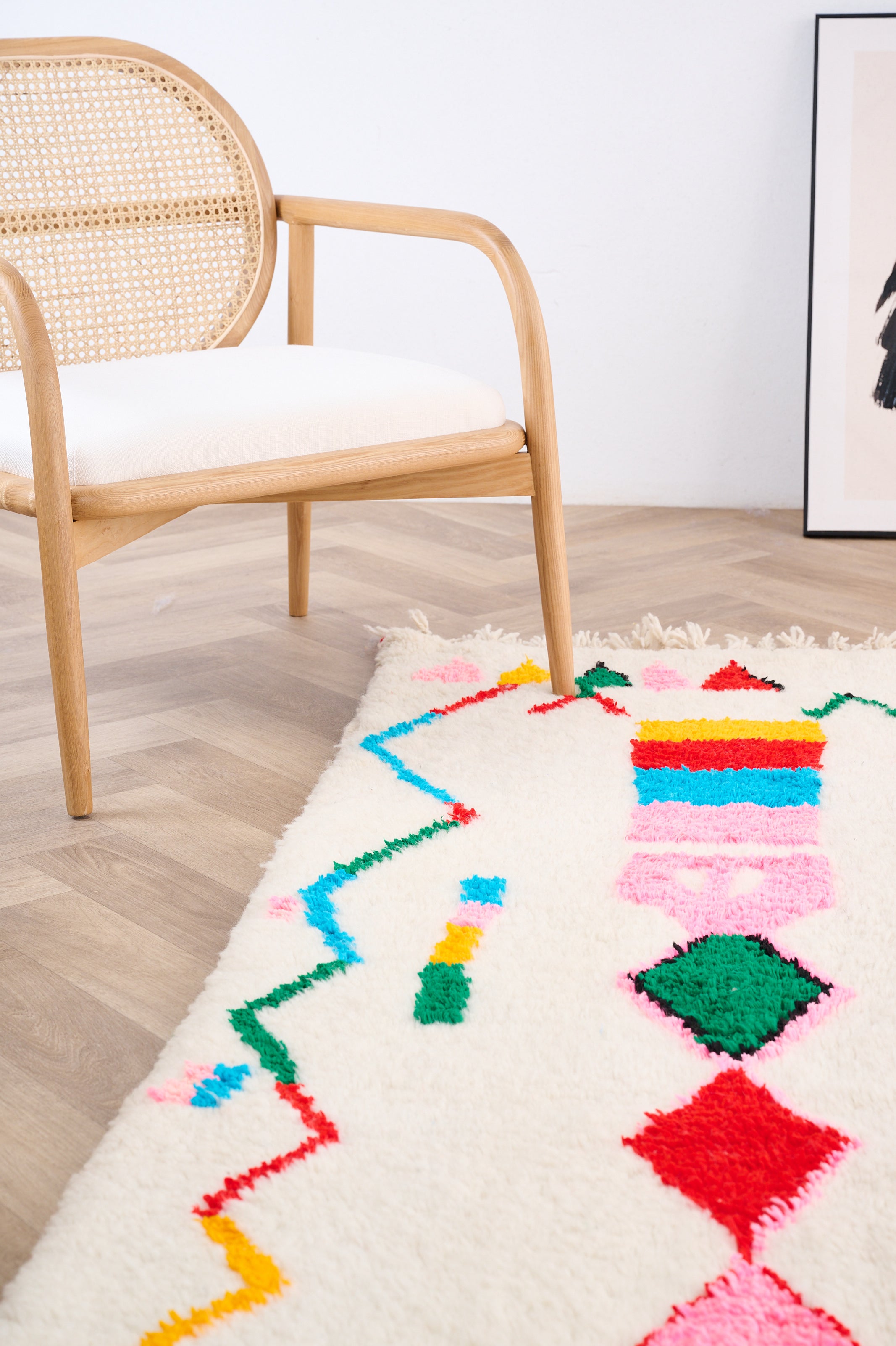 Colorful Berber rug 198 x 292 cm - n°1501