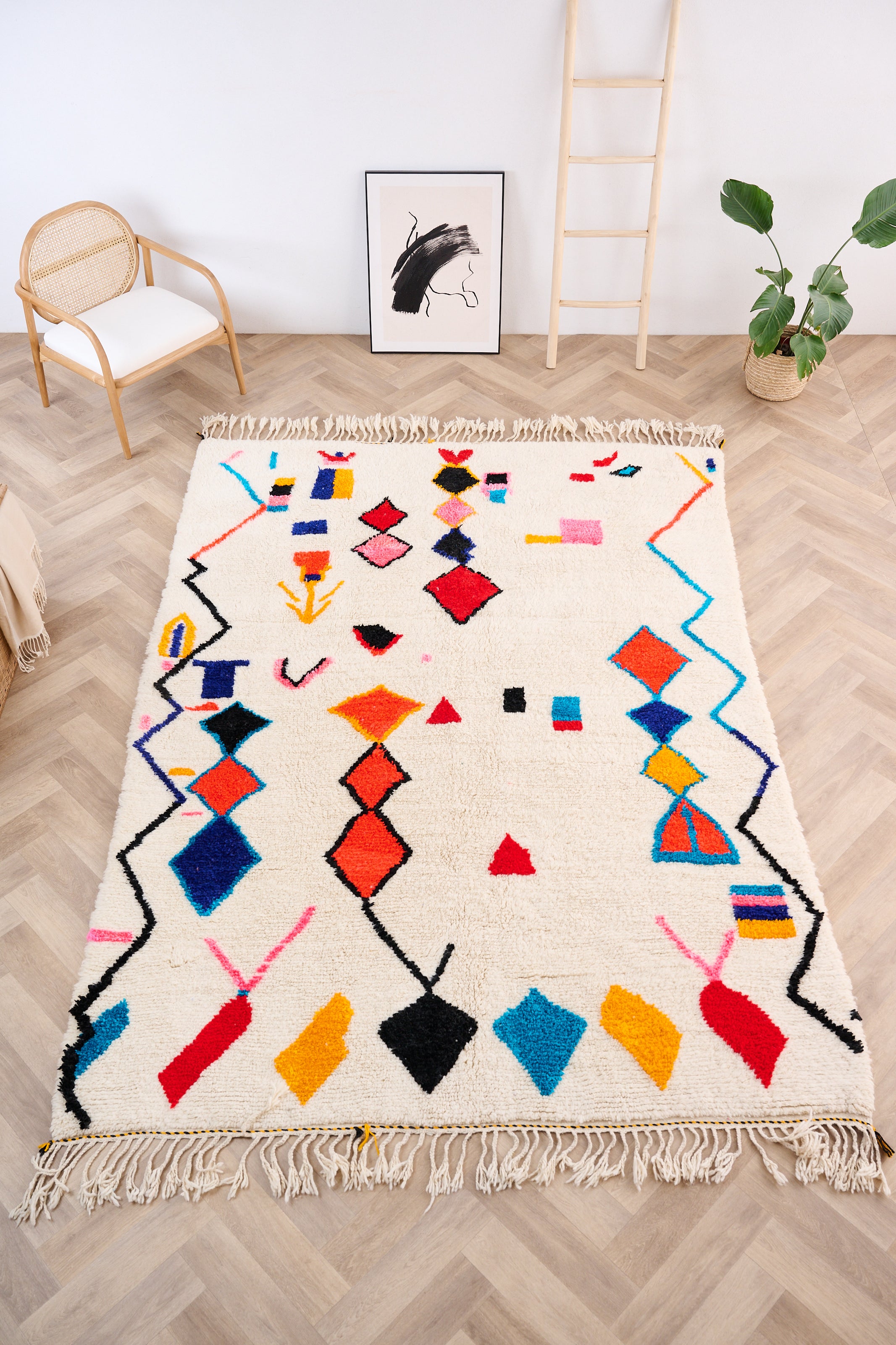 Colorful Berber rug 206 x 318 cm - n°1502