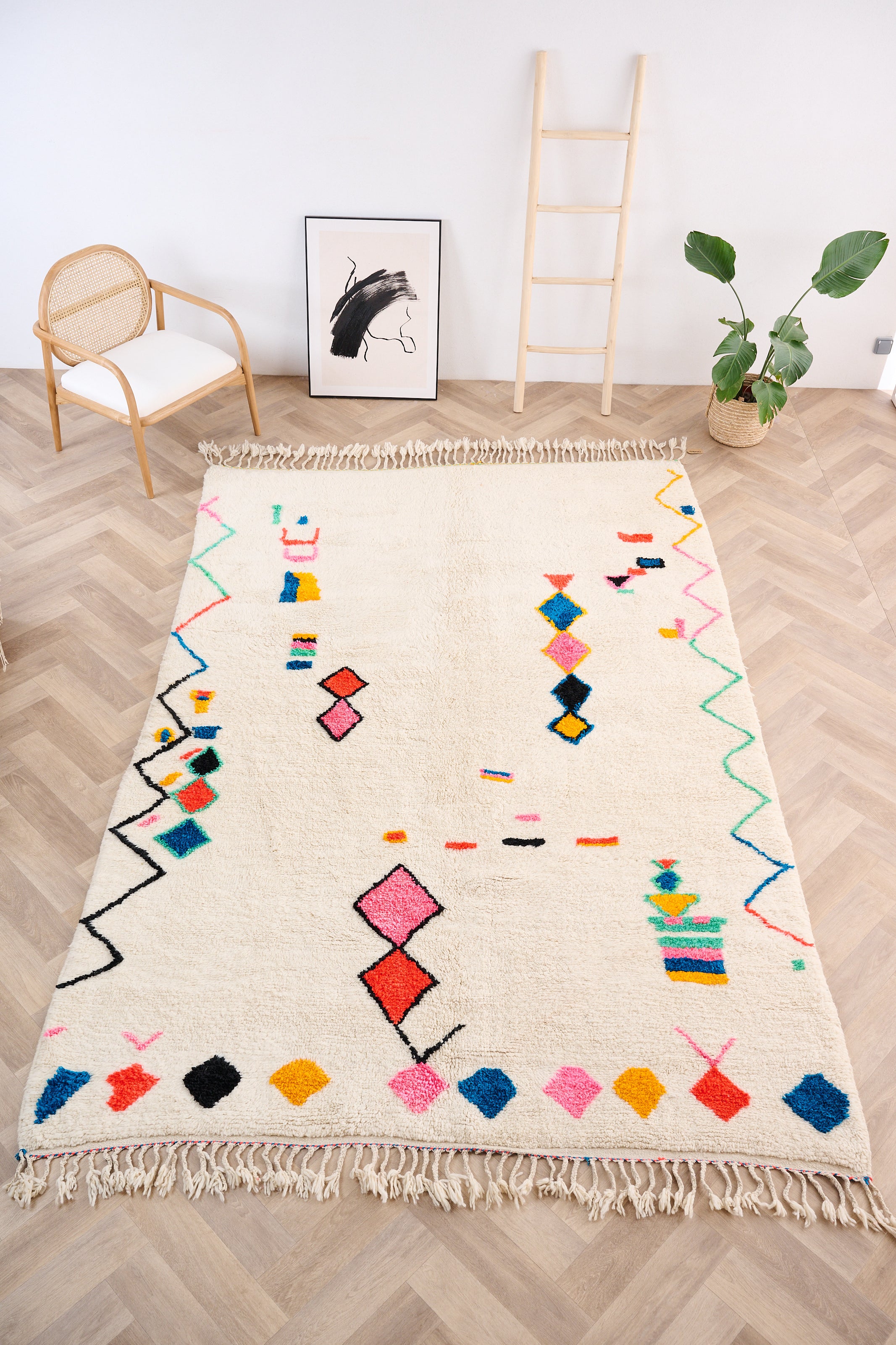 Colorful Berber rug 203 x 321 cm - n°1508