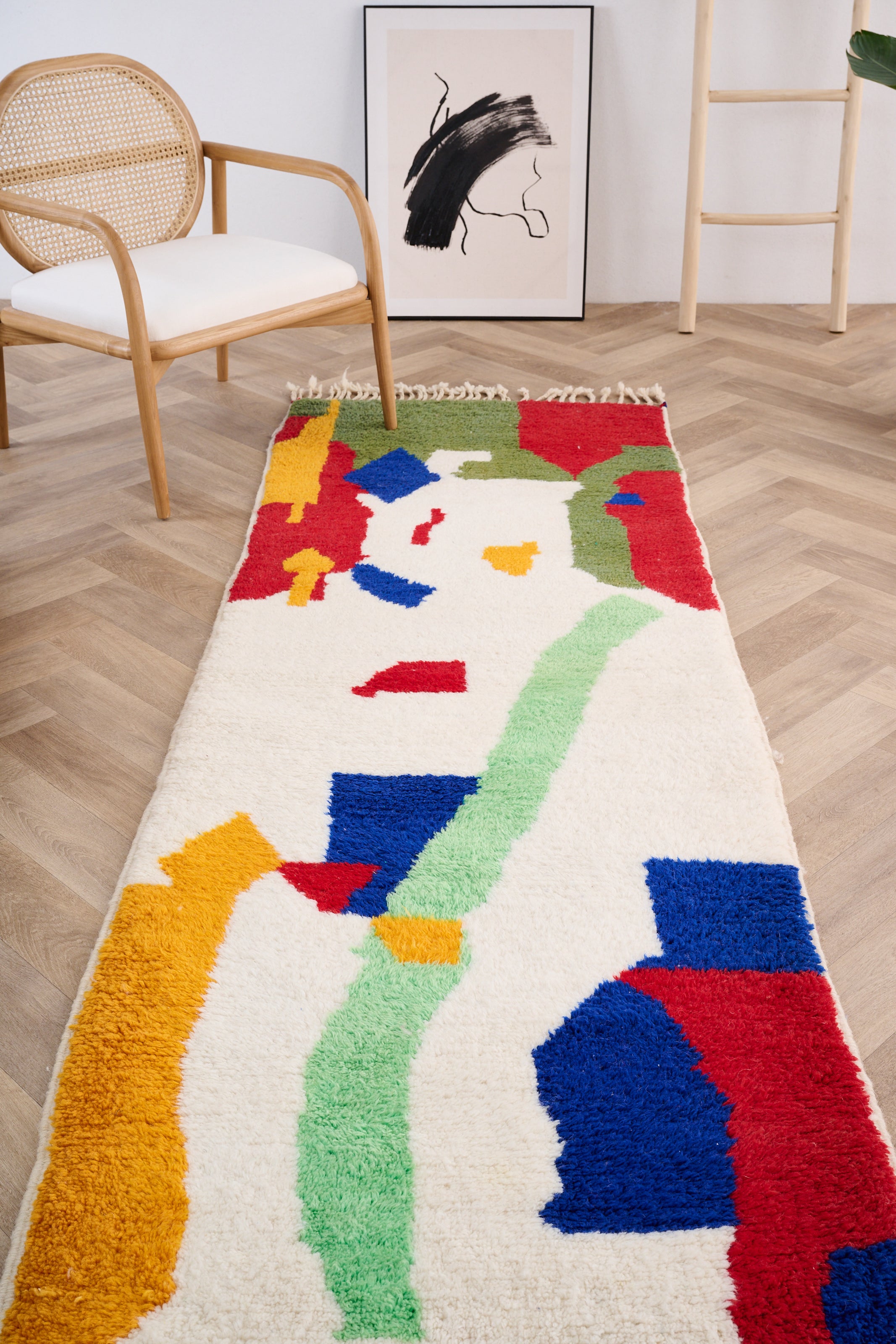 Tapis de couloir coloré 87 x 278 cm - n°1513