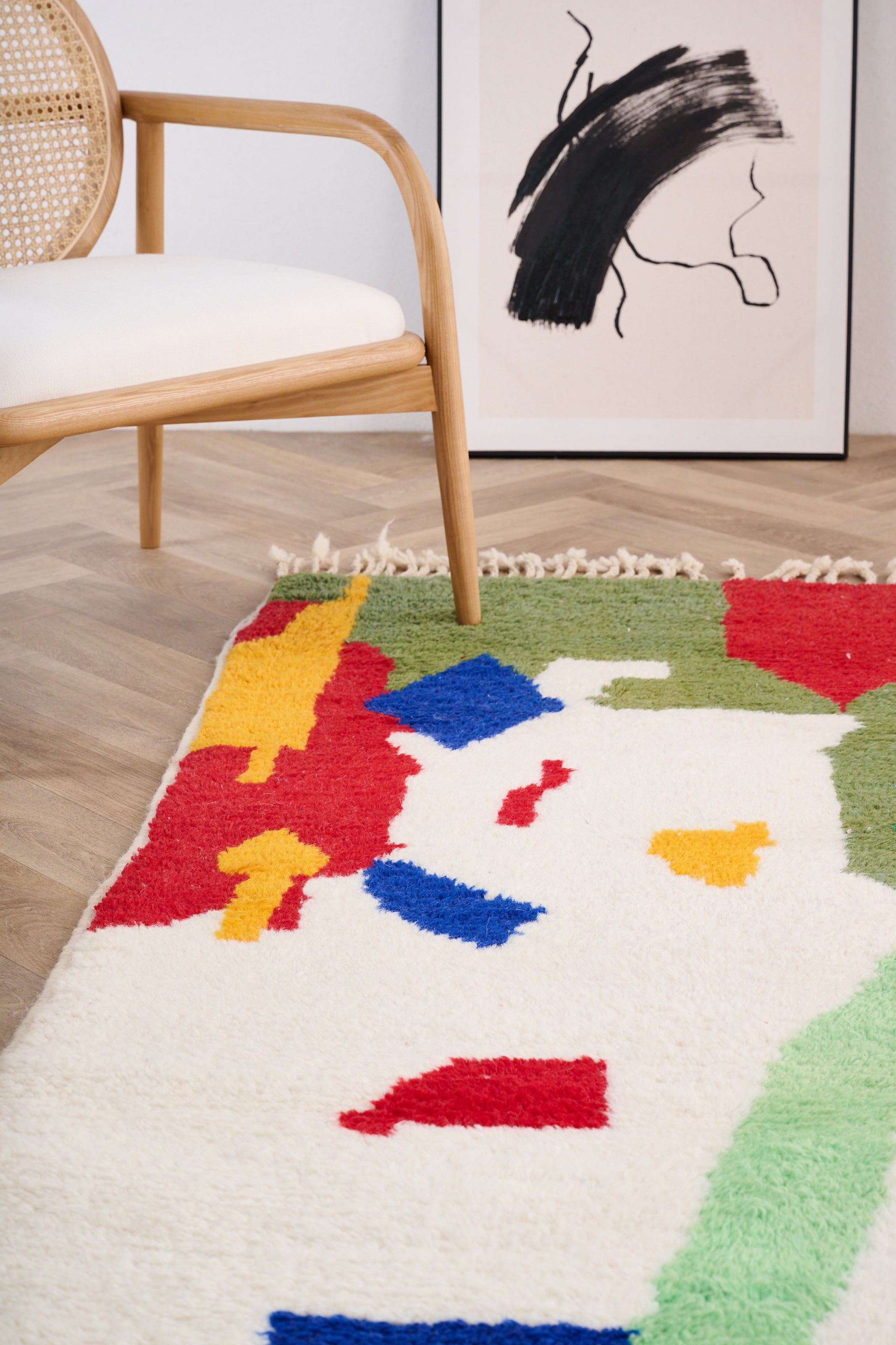 Tapis de couloir coloré 87 x 278 cm - n°1513