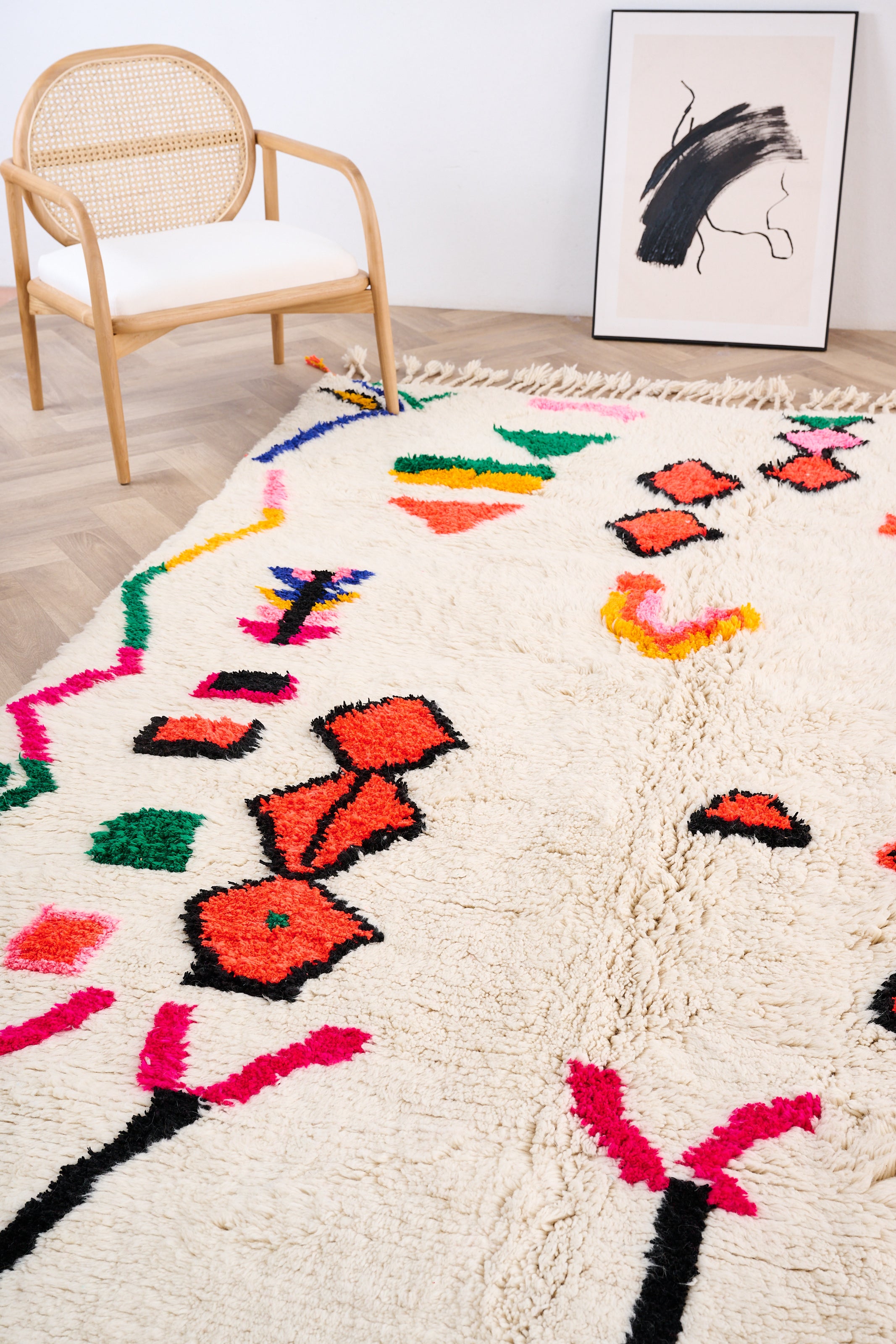 Colorful Berber rug 205 x 326 cm - n°1515