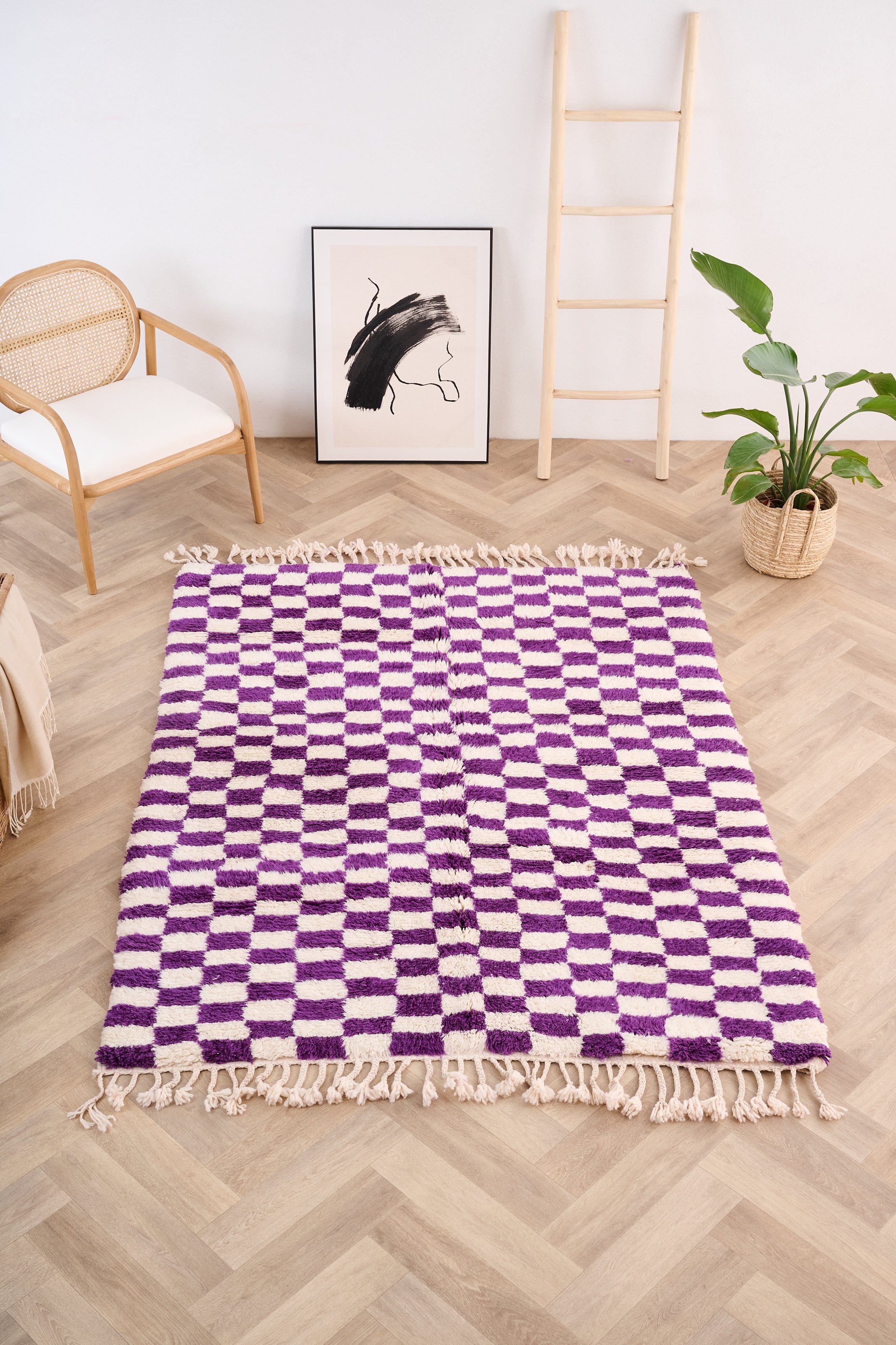 Tapis berbère coloré 158 x 217 cm - n°1574