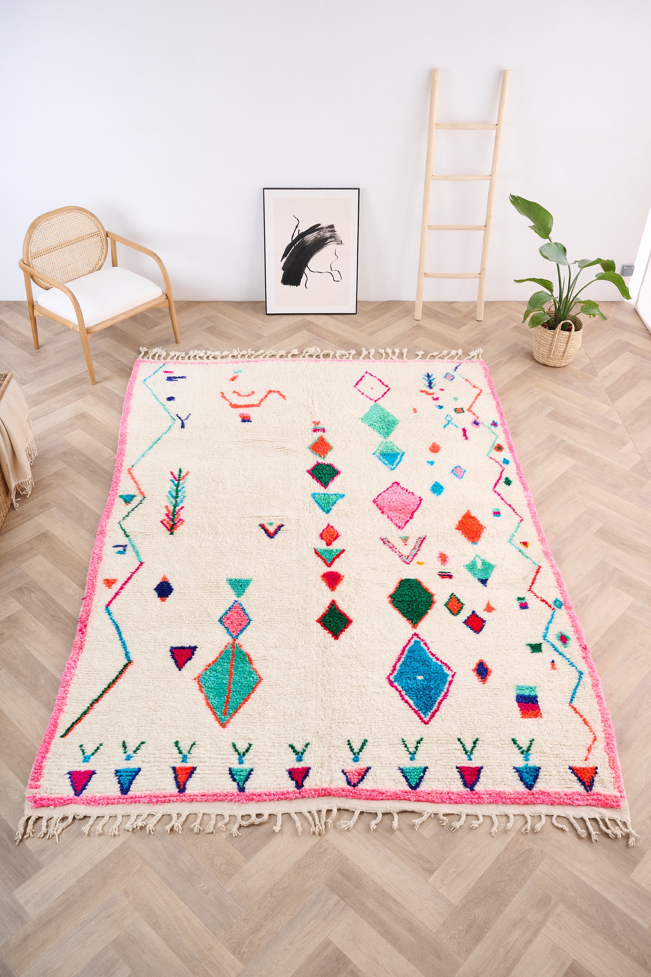 Colorful Berber rug 207 x 316 cm - n°1613