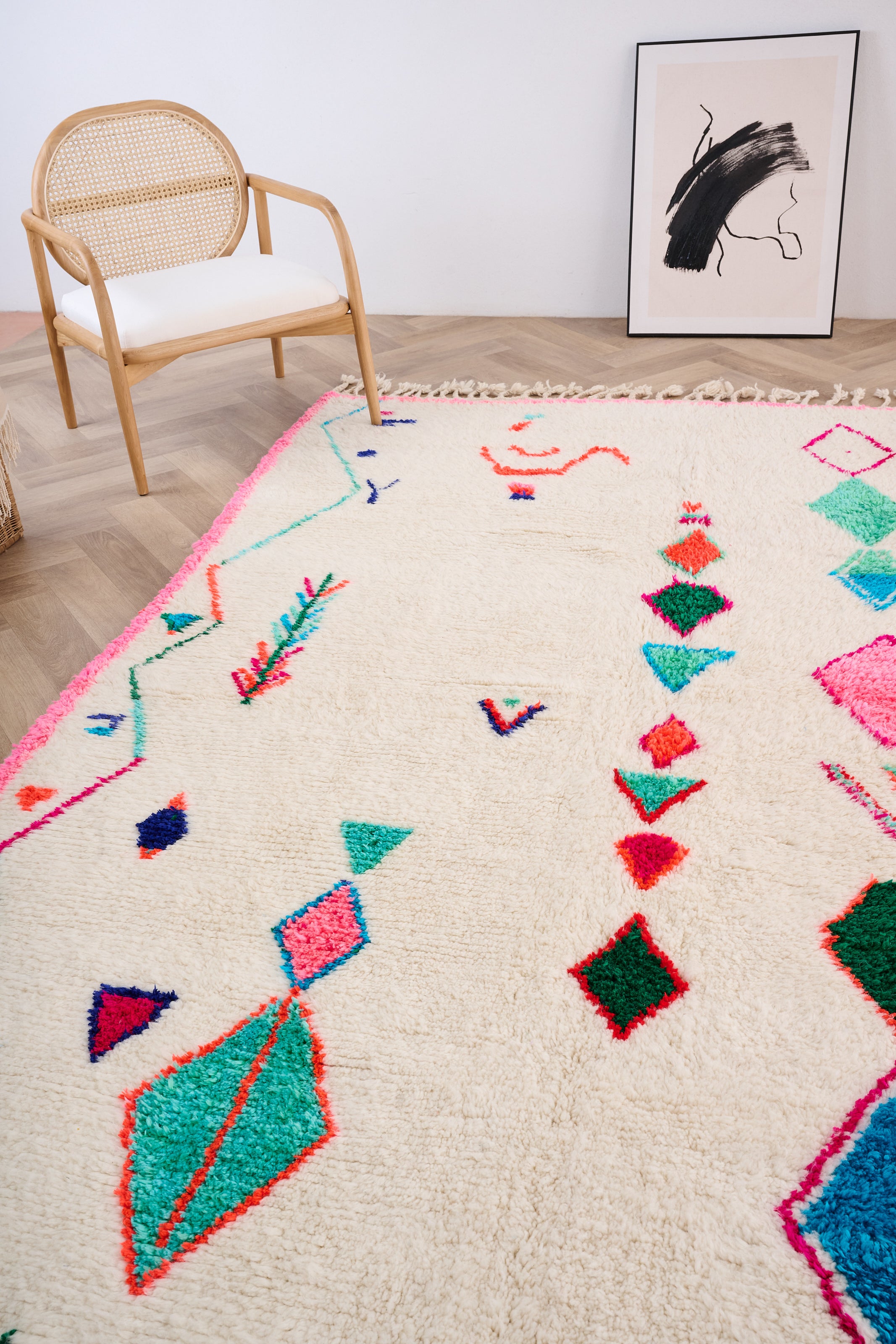 Colorful Berber rug 207 x 316 cm - n°1613