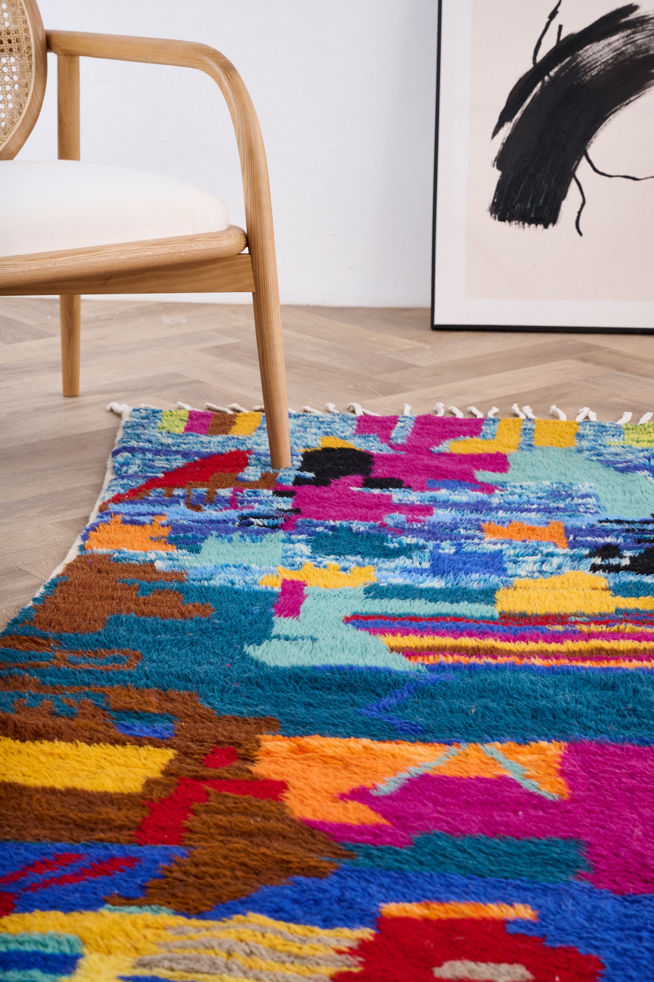 Colorful Berber rug 150 x 258 cm - n°1618