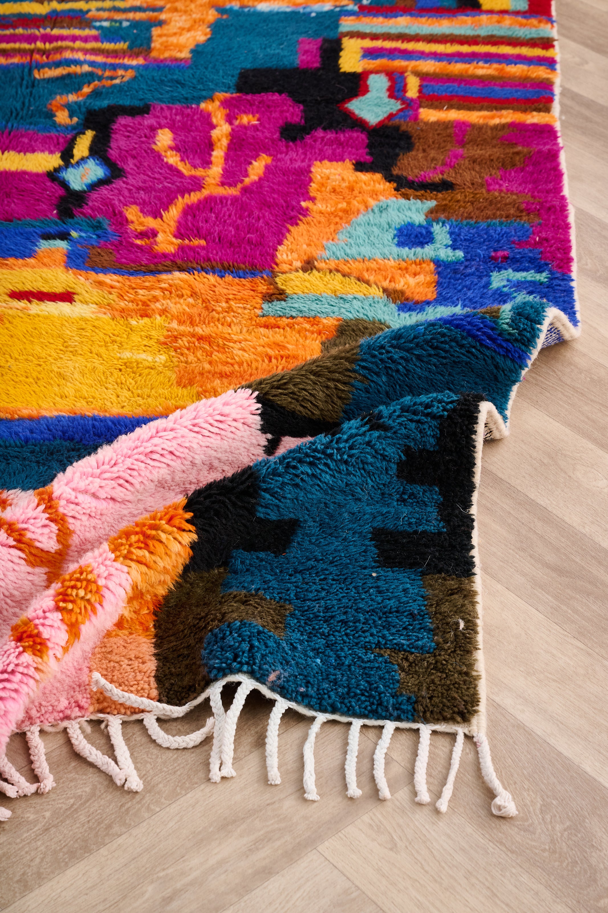 Colorful Berber rug 150 x 258 cm - n°1618