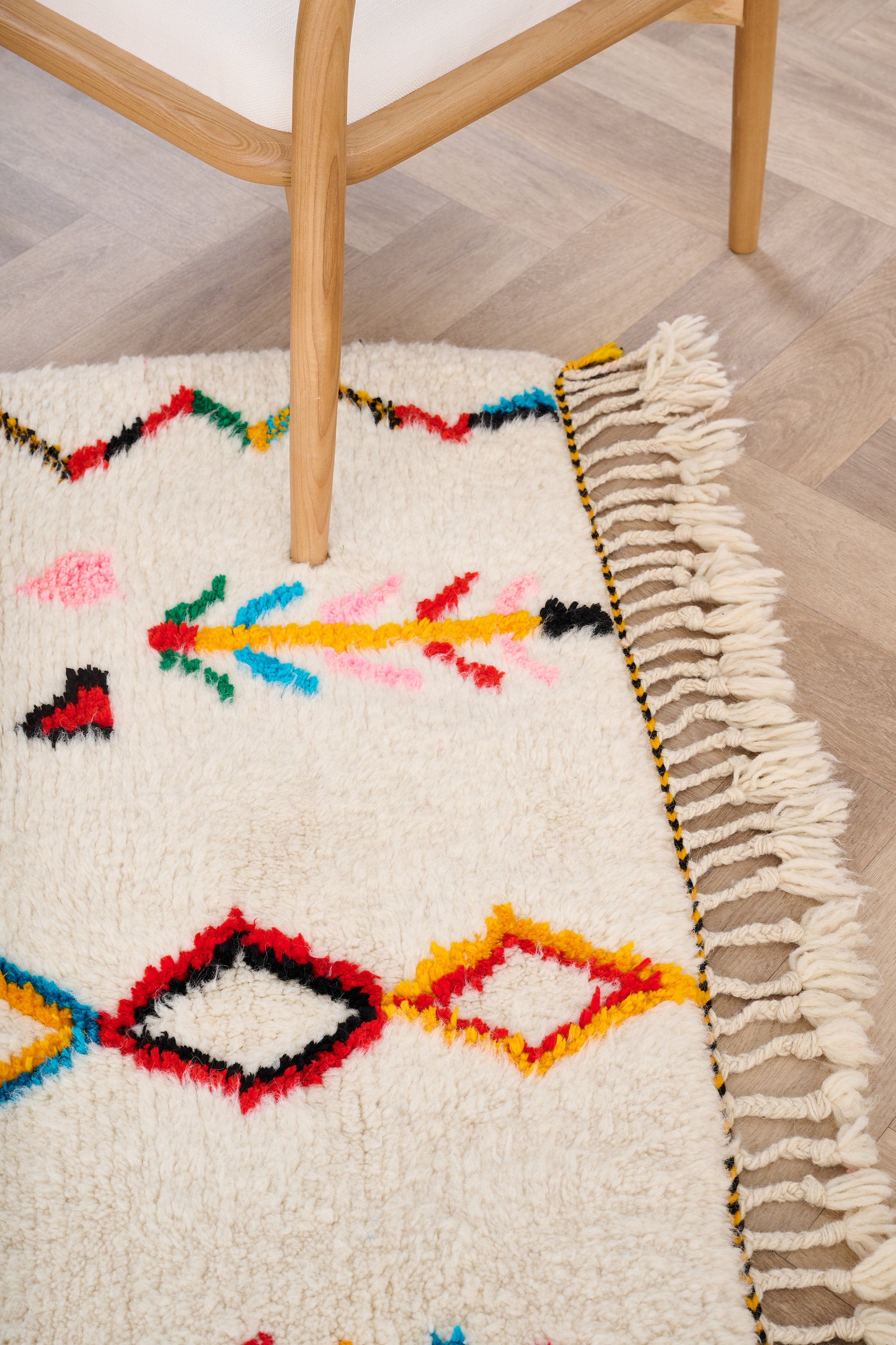 Colorful Berber rug 119 x 160 cm - n°1633