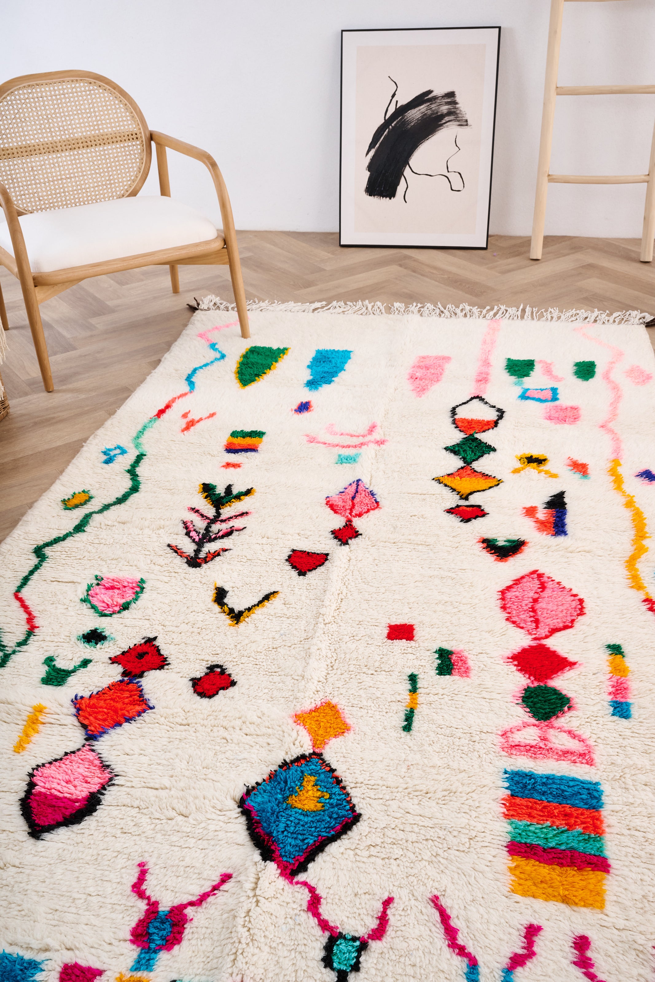 Colorful Berber rug 148 x 273 cm - n°1638