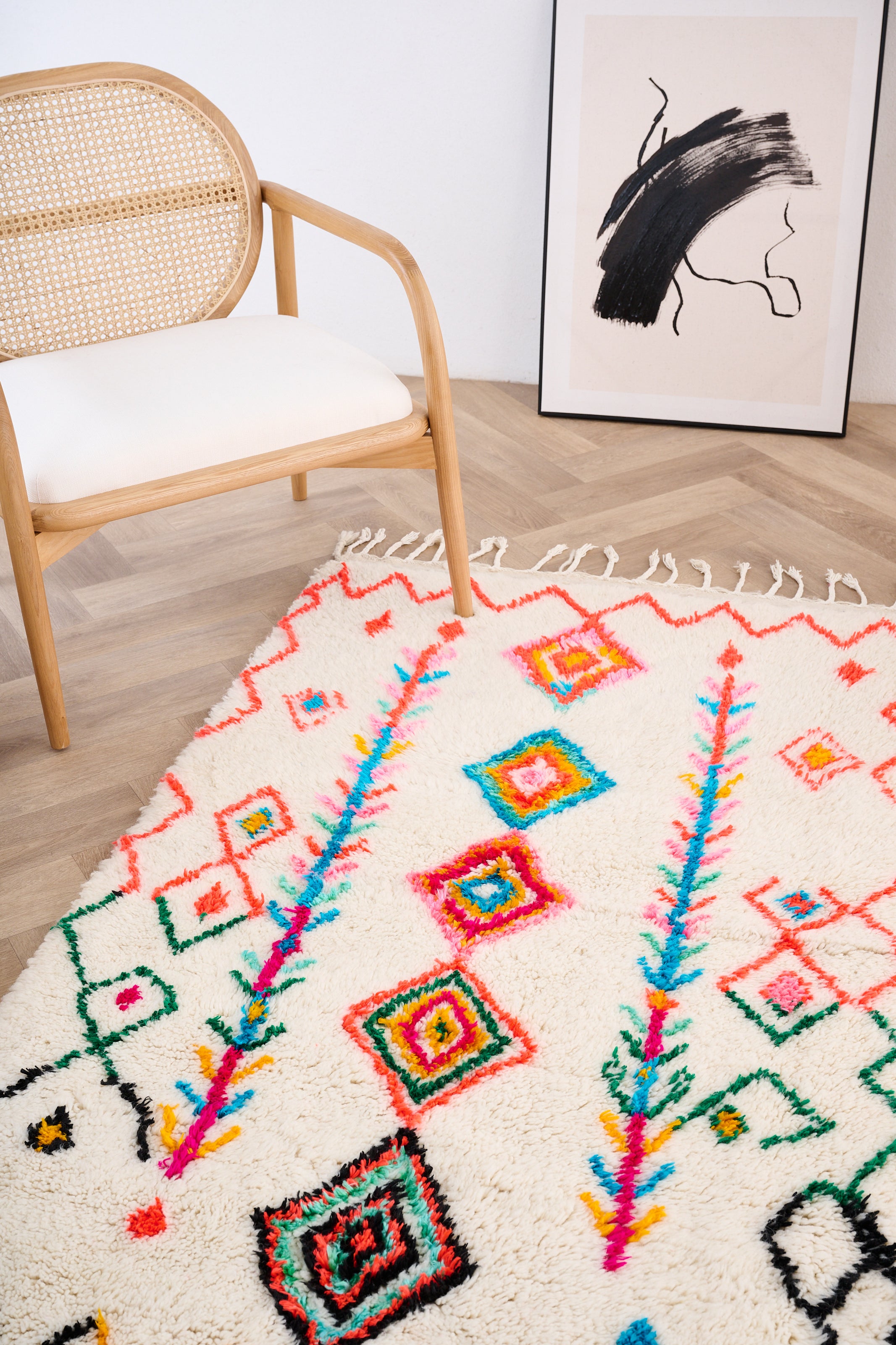 Colorful Berber rug 95 x 173 cm - n°1641