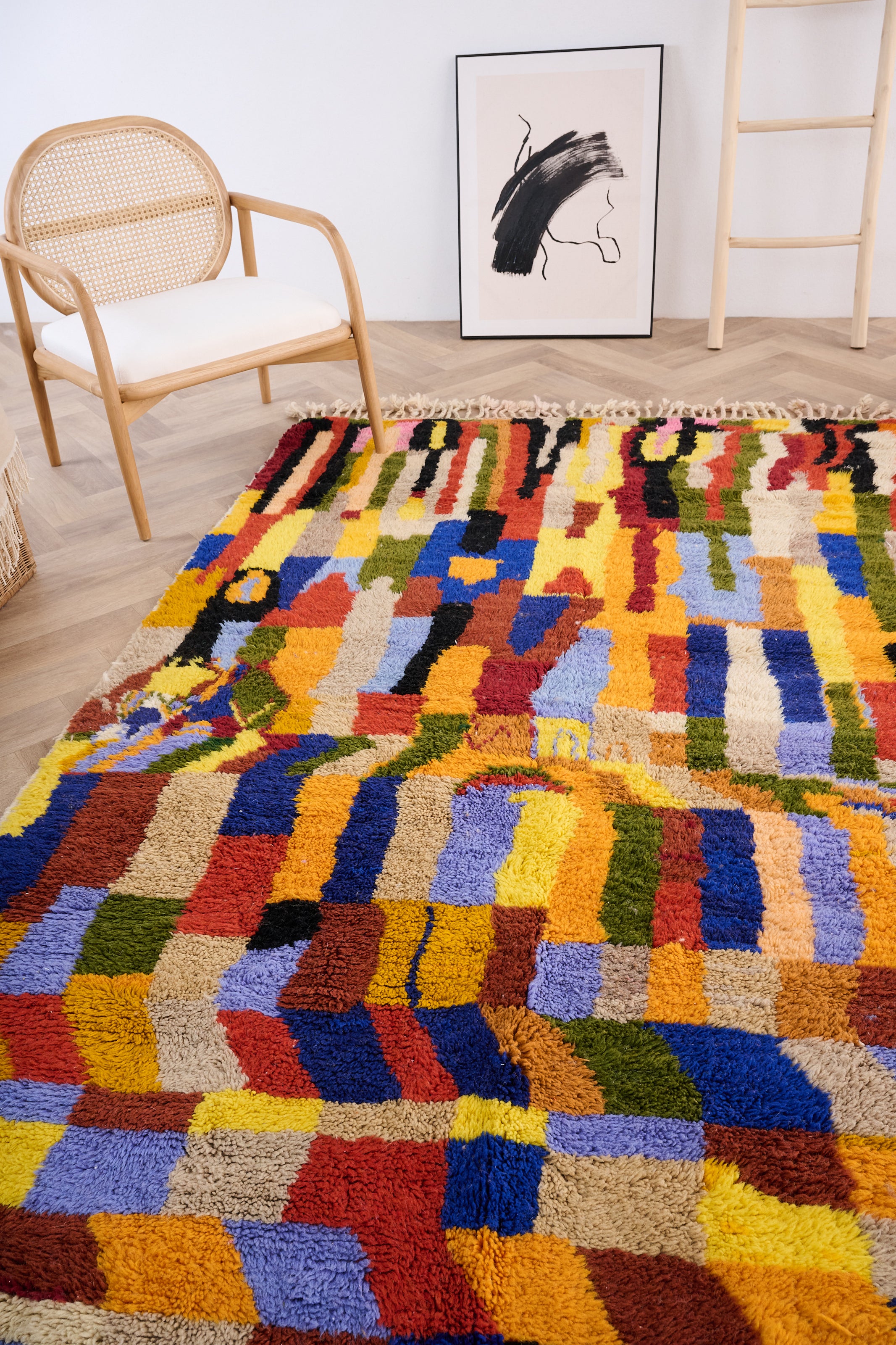 Colorful Berber rug 162 x 258 cm - n°1648