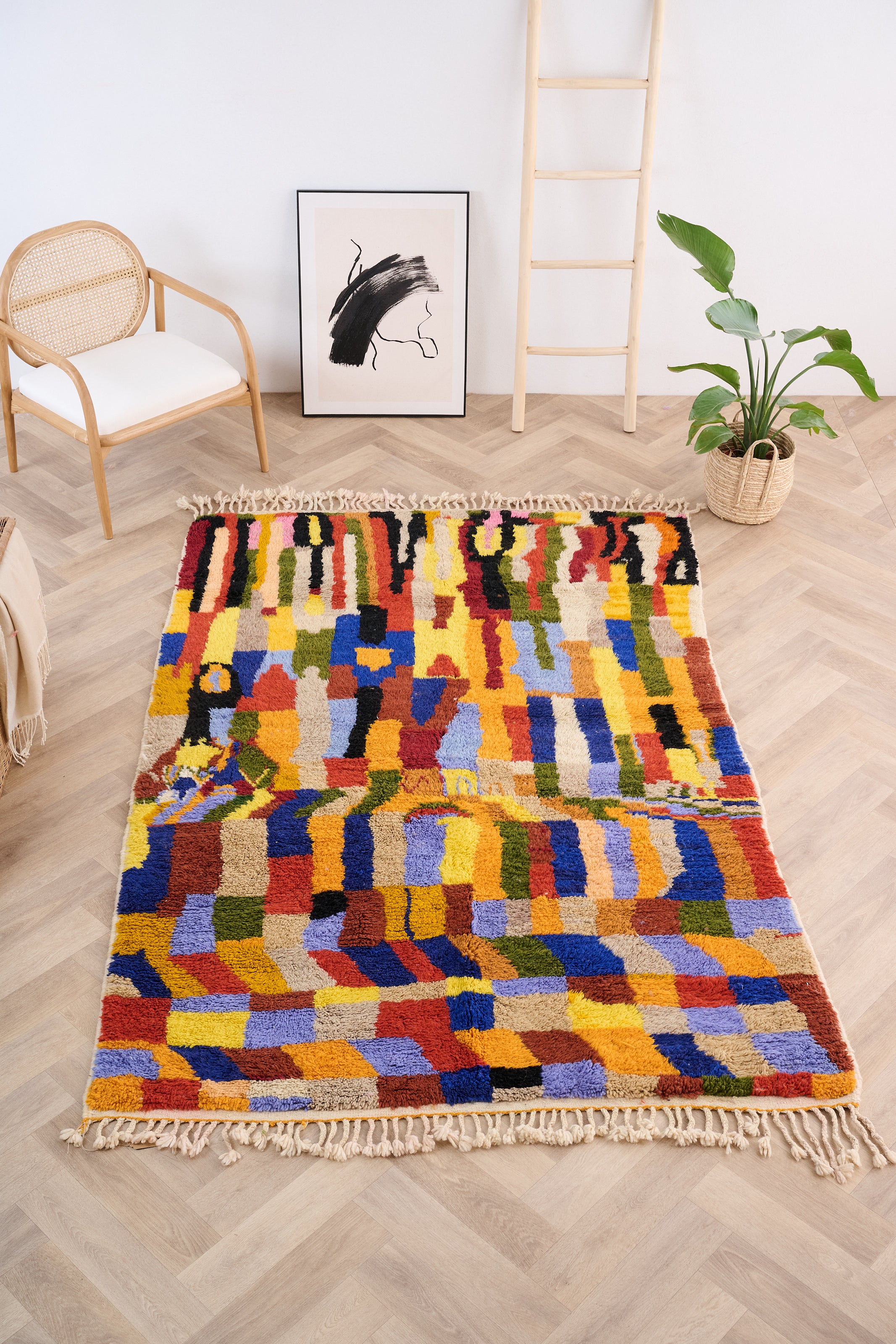 Colorful Berber rug 162 x 258 cm - n°1648