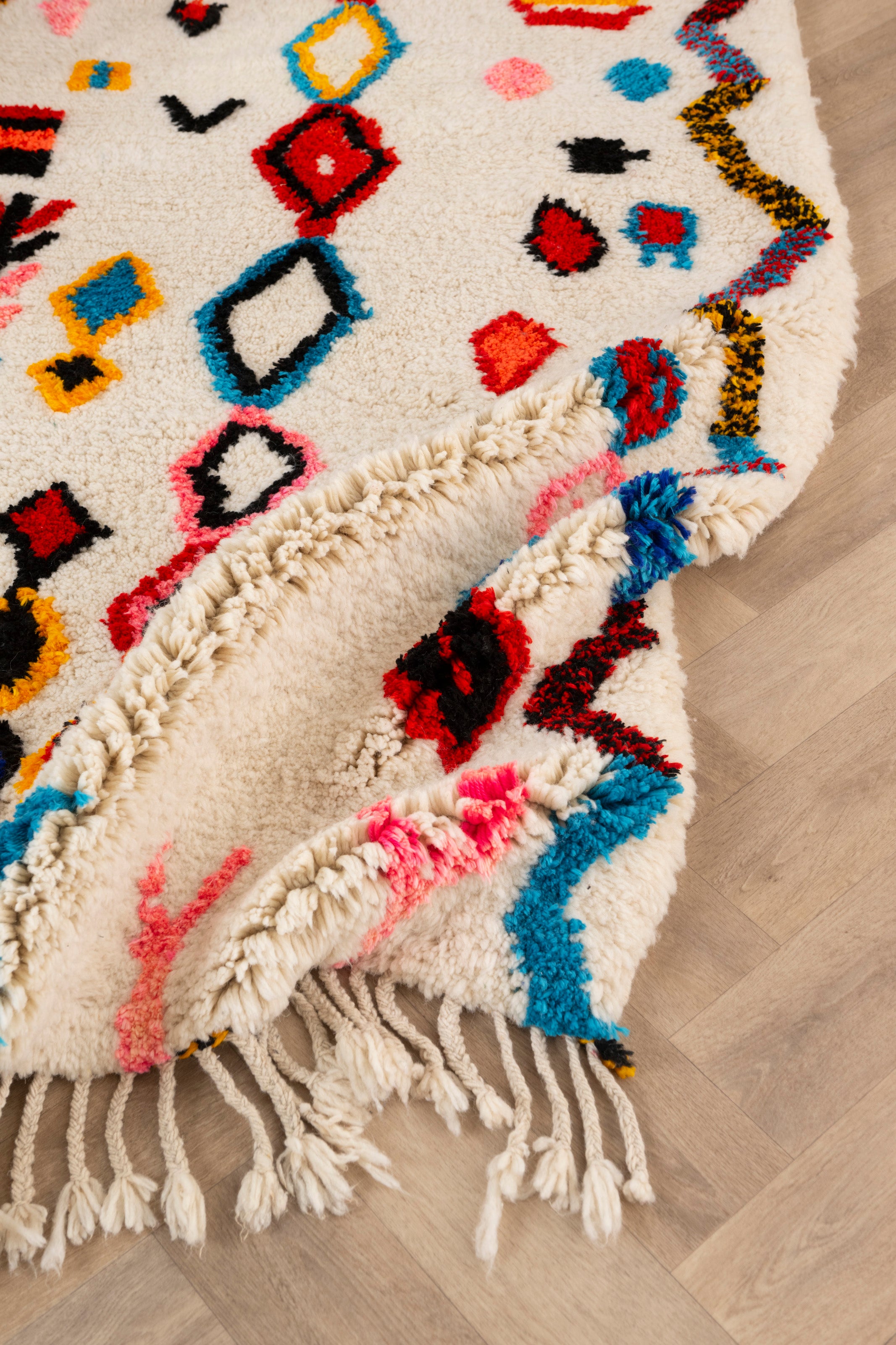 Colorful Berber rug 117 x 199 cm - n°1667